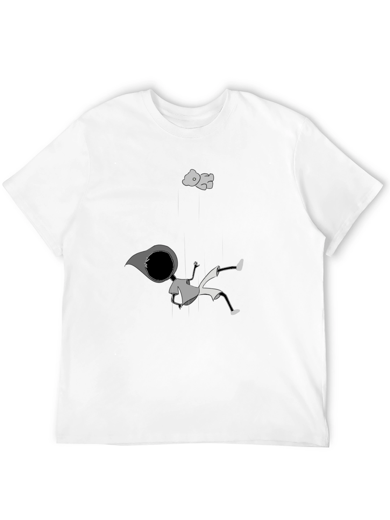 Dreamy Falling Boy T-Shirt - Unique Graphic Tee
