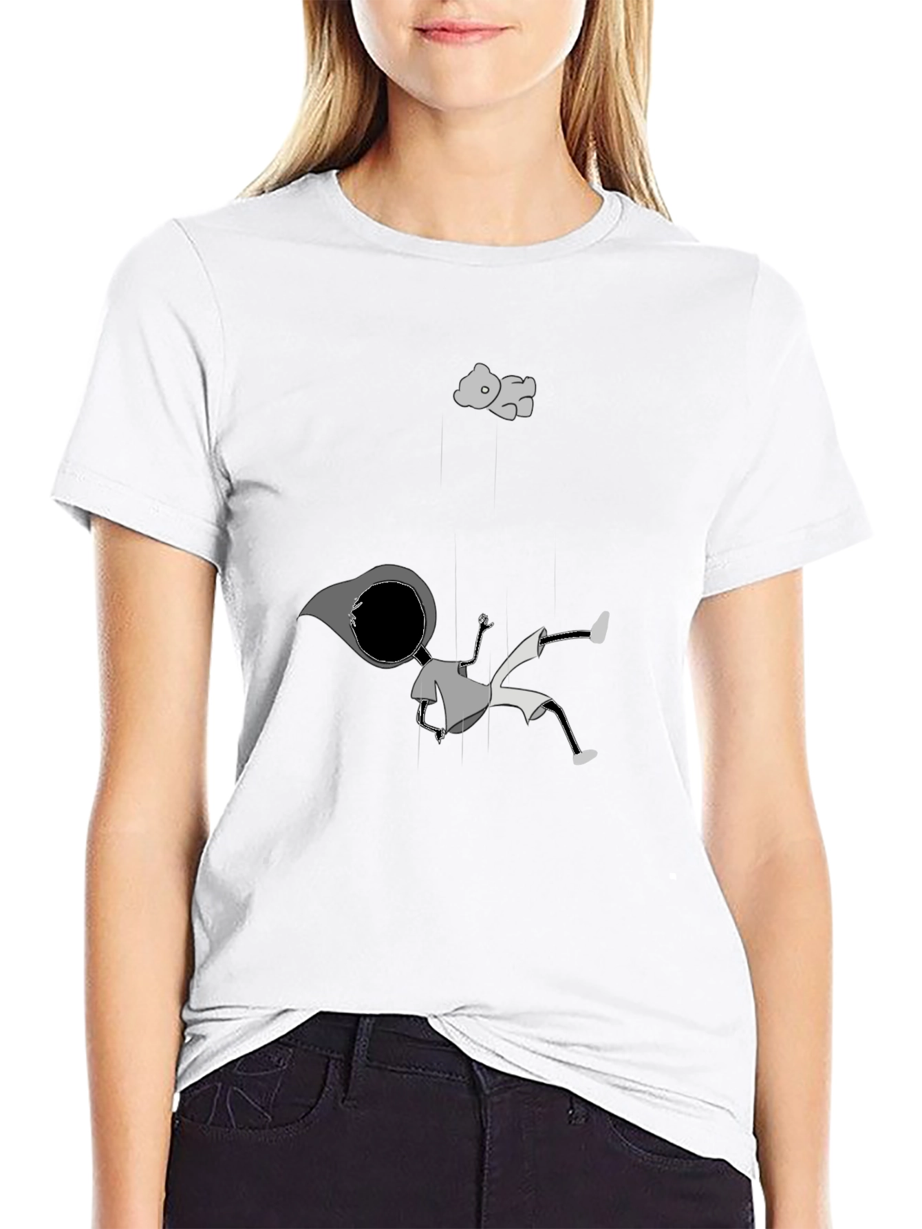 Dreamy Falling Boy T-Shirt - Unique Graphic Tee