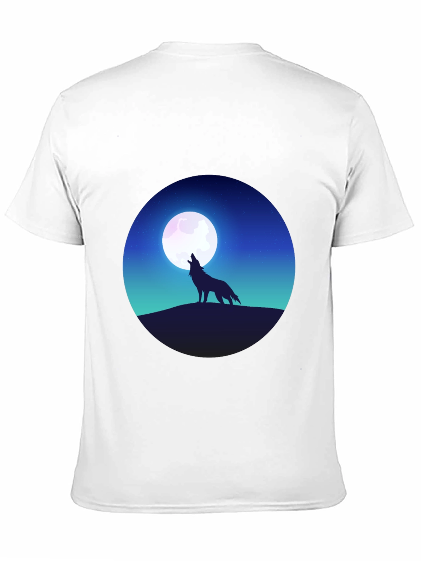 Wolf Moon T-Shirt - Graphic Print Tee