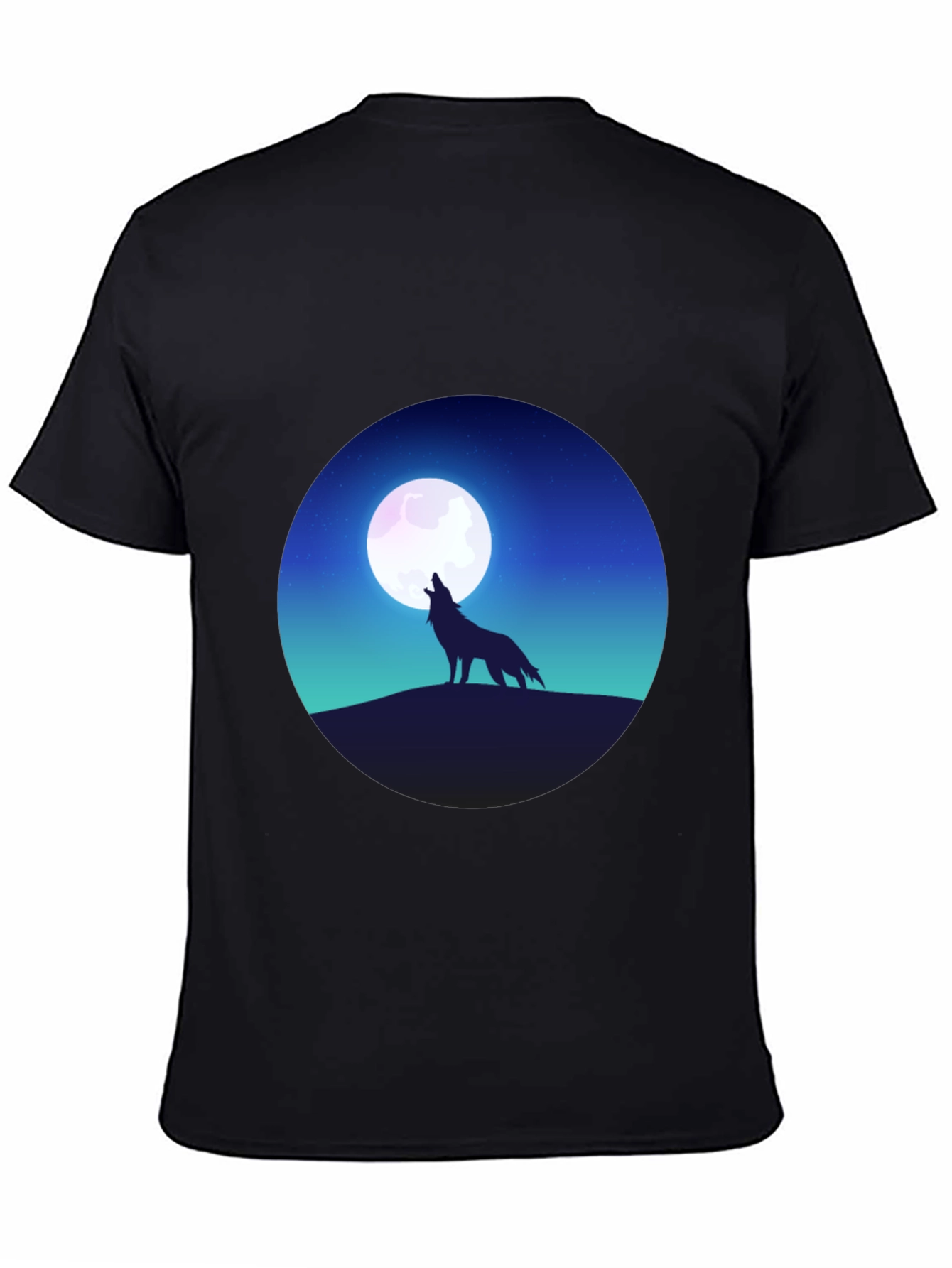 Wolf Moon T-Shirt - Graphic Print Tee