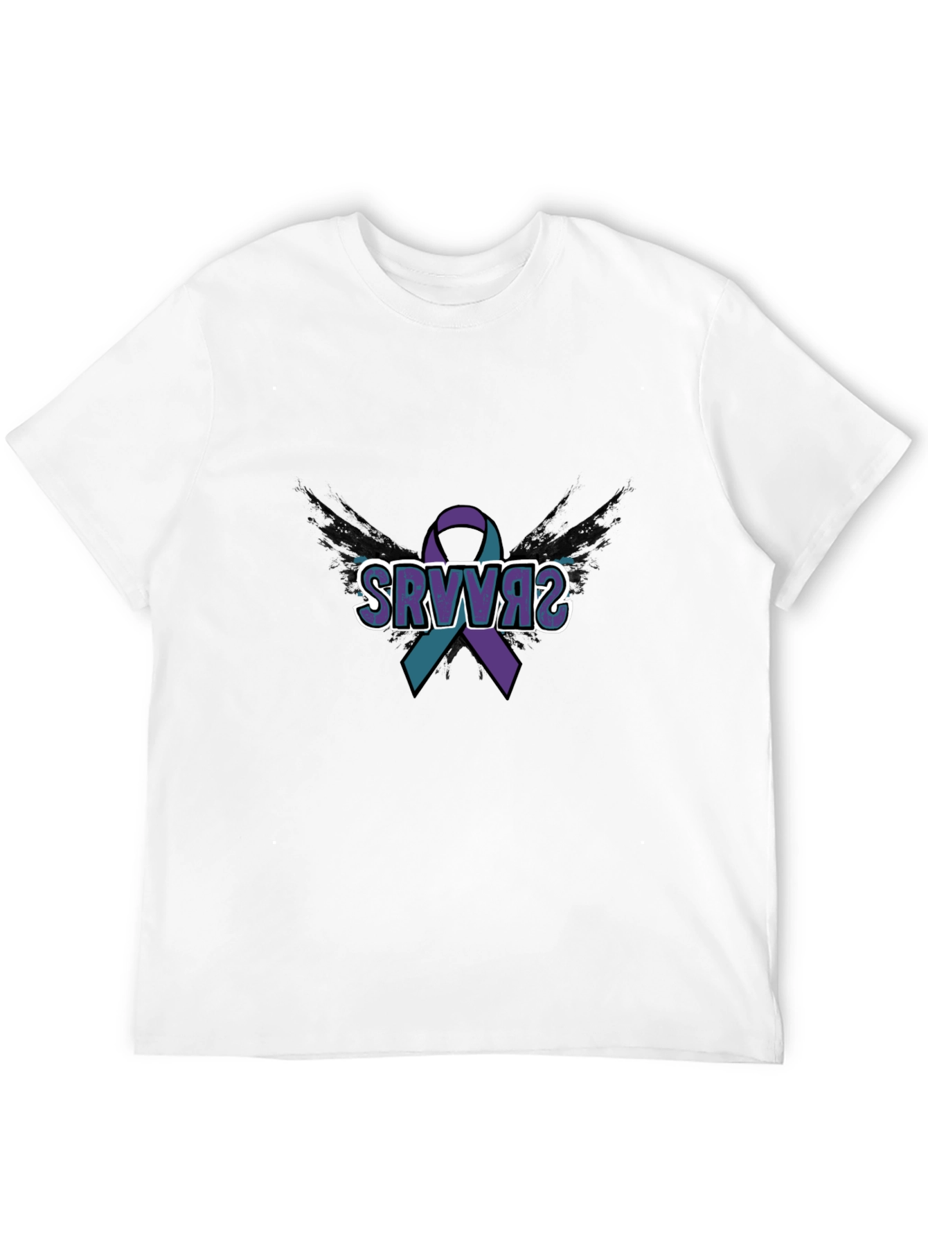SRVVAS Awareness Ribbon T-Shirt - Black