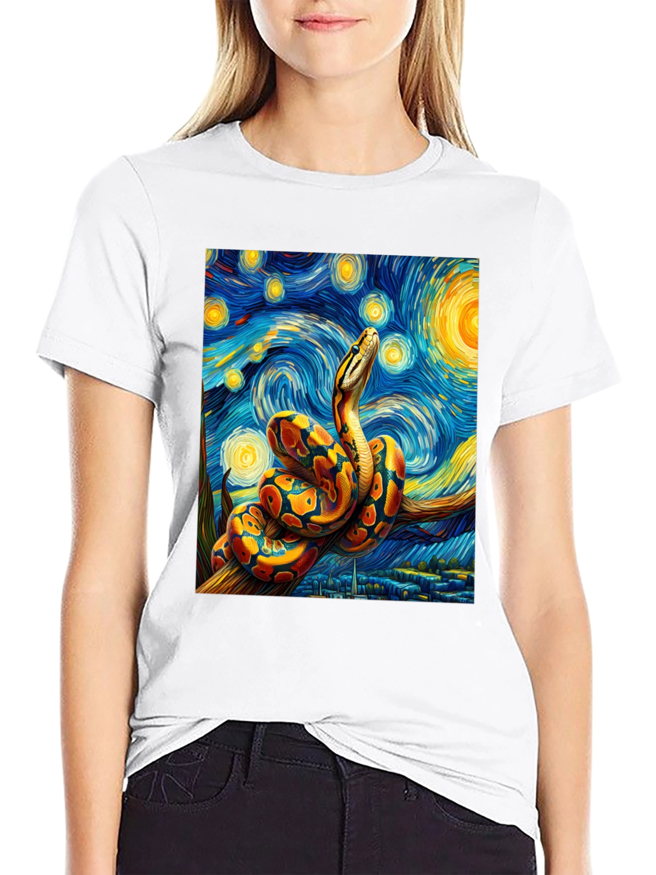 Starry Night Snake T-Shirt
