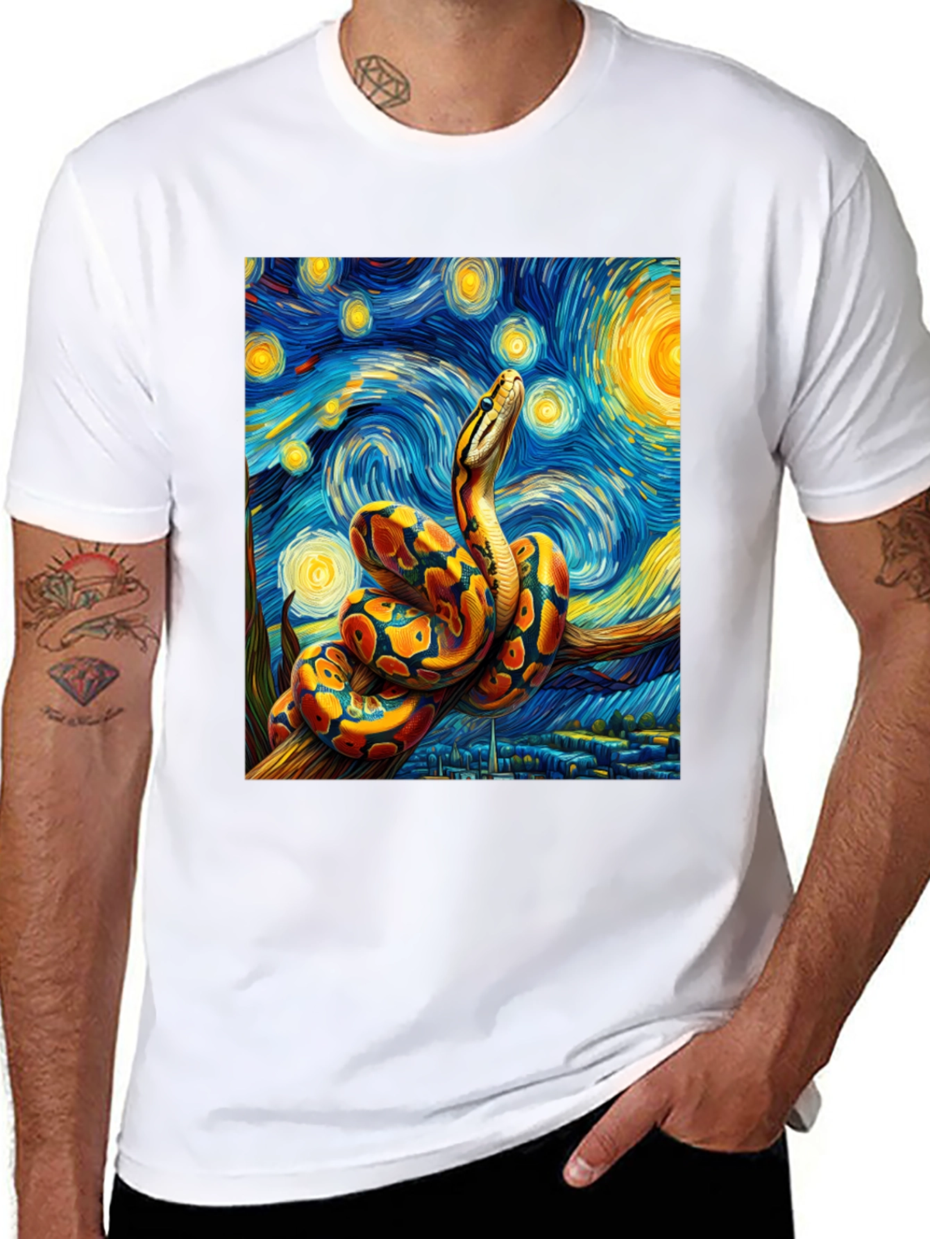 Starry Night Snake T-Shirt