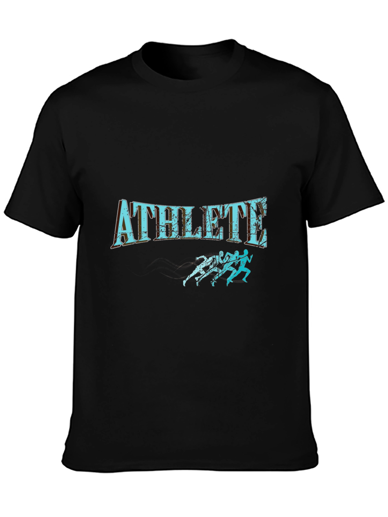 Athlete Graphic T-Shirt - Black Stylish & Comfortable