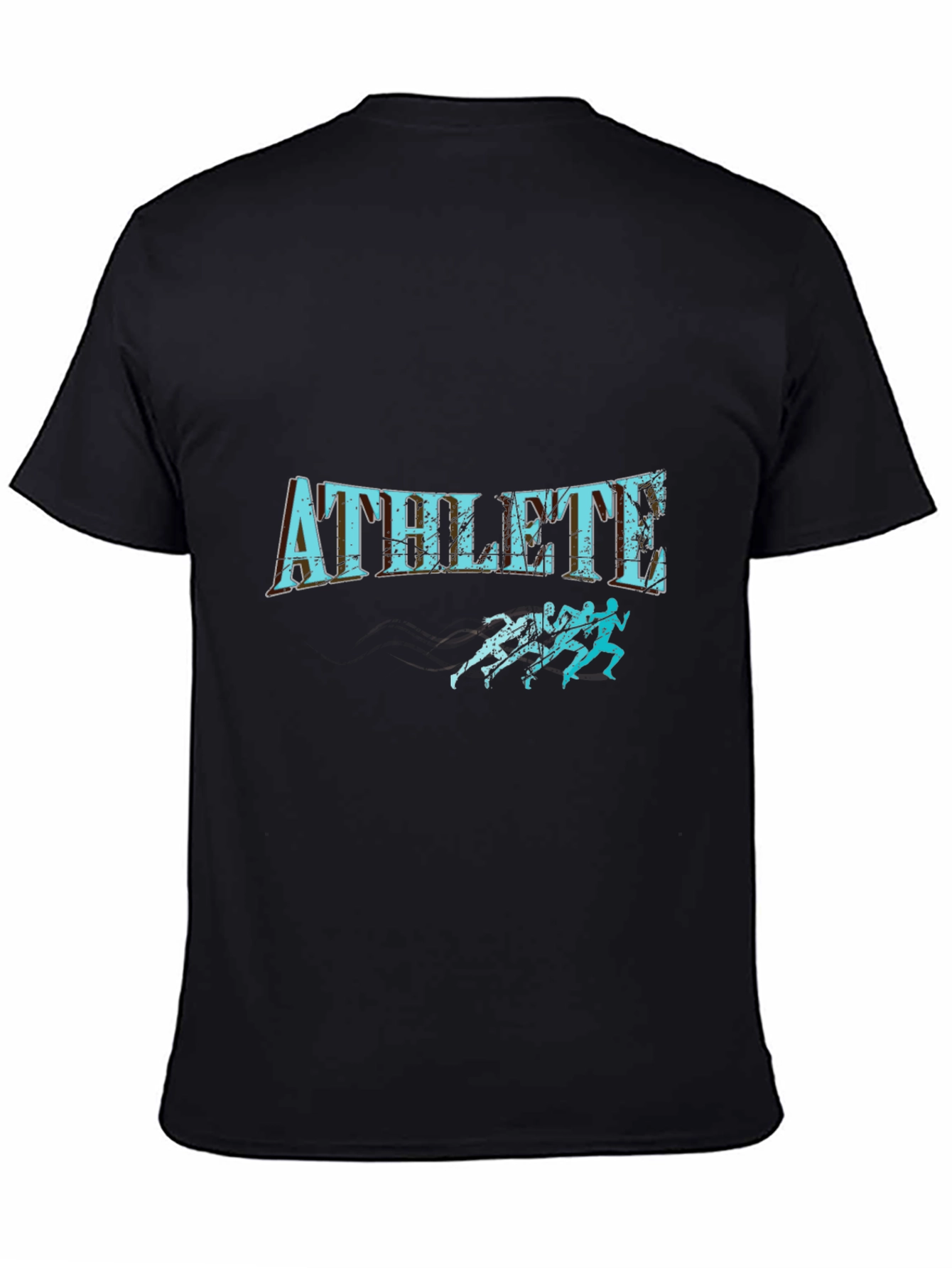 Athlete Graphic T-Shirt - Black Stylish & Comfortable