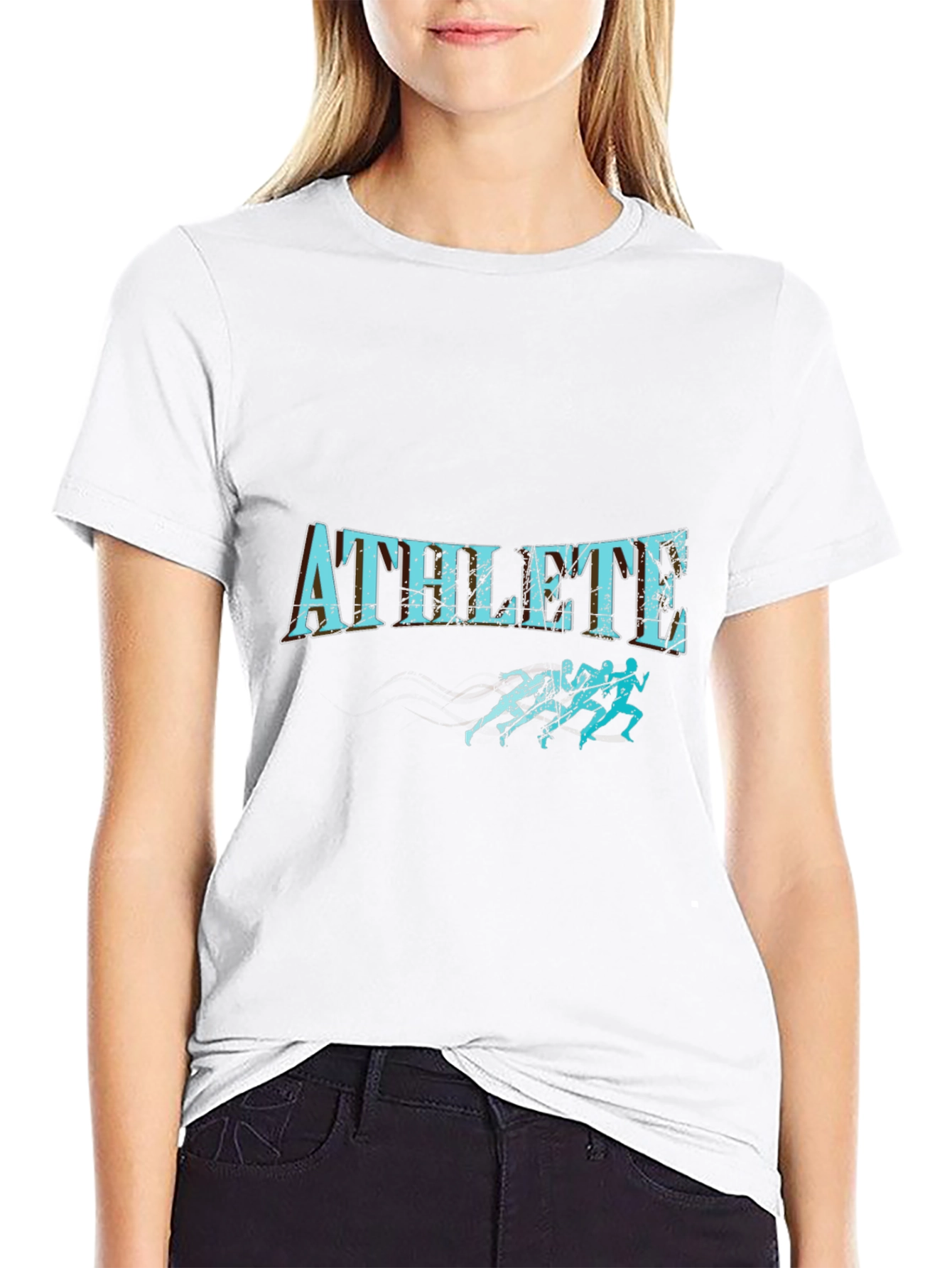 Athlete Graphic T-Shirt - Black Stylish & Comfortable