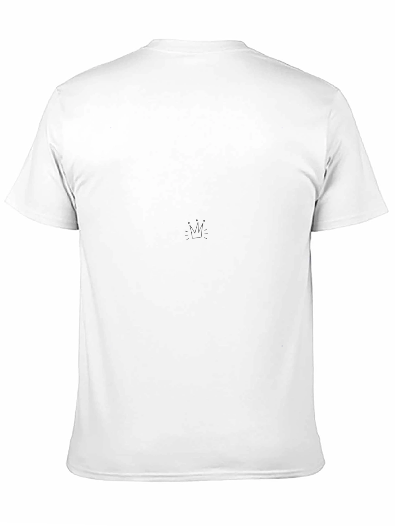 Mens Black Classic Fit Crew Neck Tee