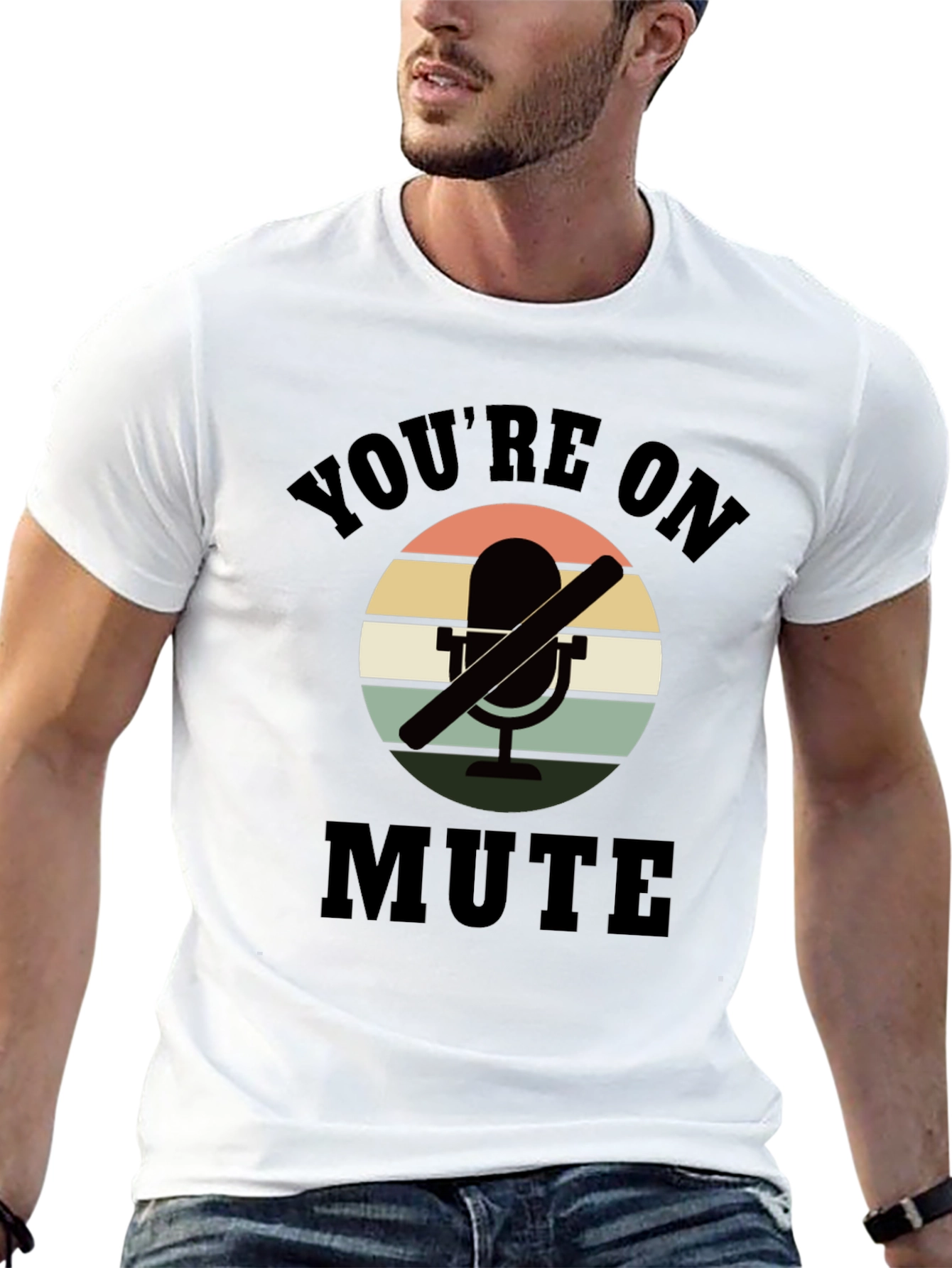 Youre On Mute Graphic Tee - Retro Style