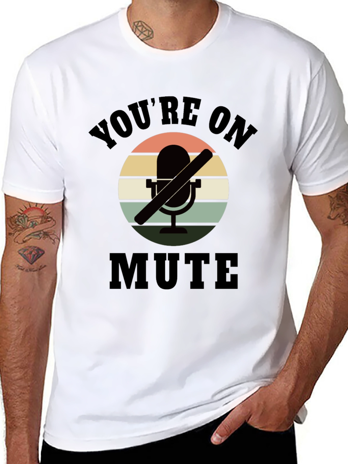 Youre On Mute Graphic Tee - Retro Style