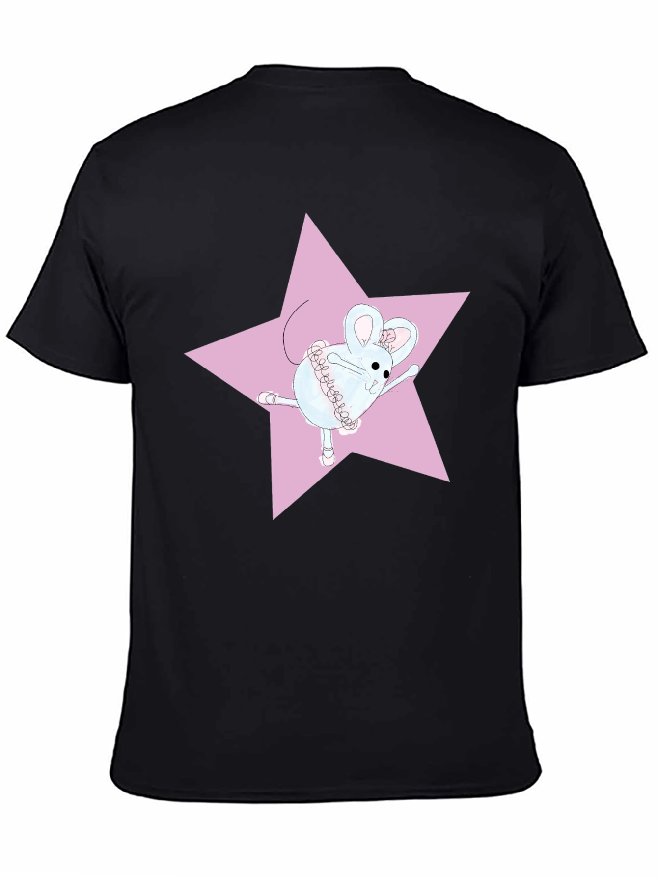 Ballerina Mouse T-Shirt - Pink Star Design