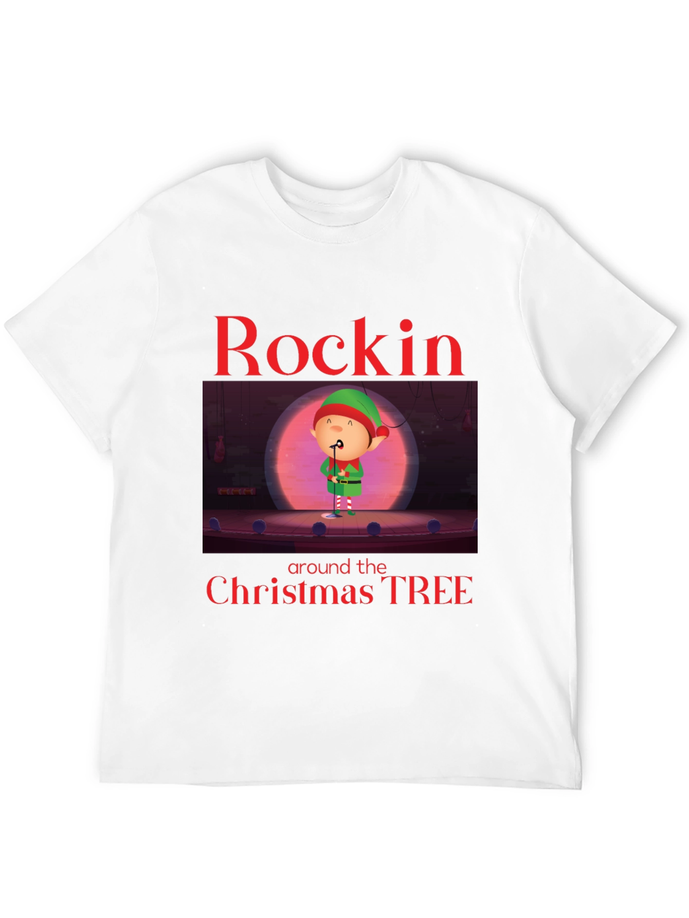 Rockin Around the Christmas Tree Elf Tee