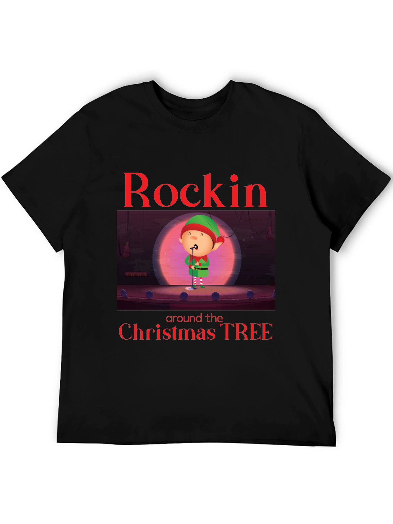 Rockin Around the Christmas Tree Elf Tee