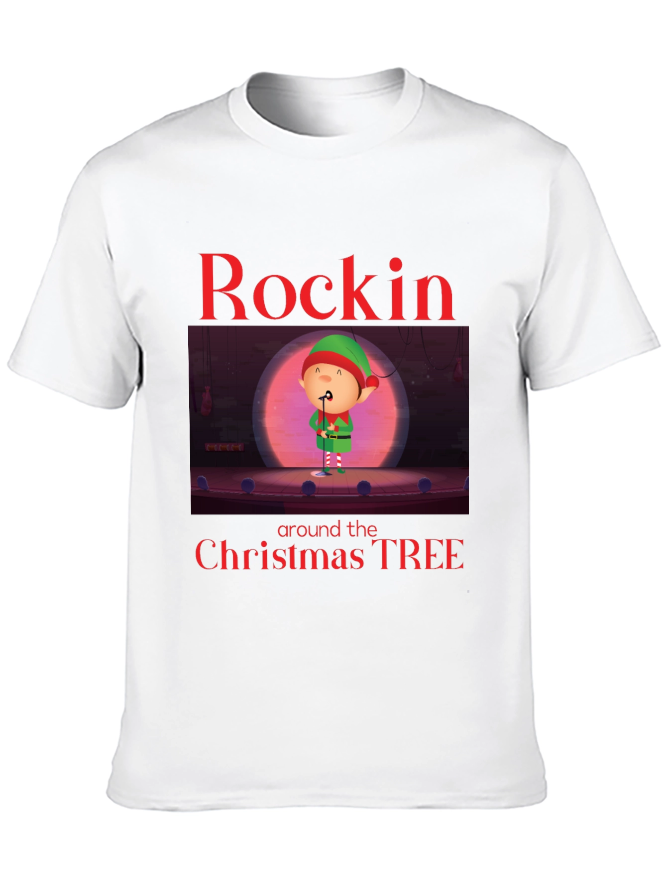 Rockin Around the Christmas Tree Elf Tee