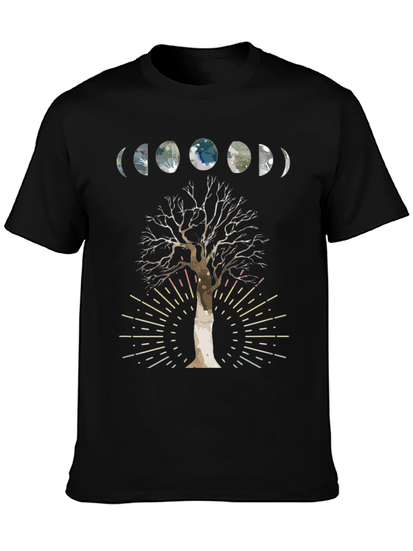 Moon Phase Tree Graphic Tee