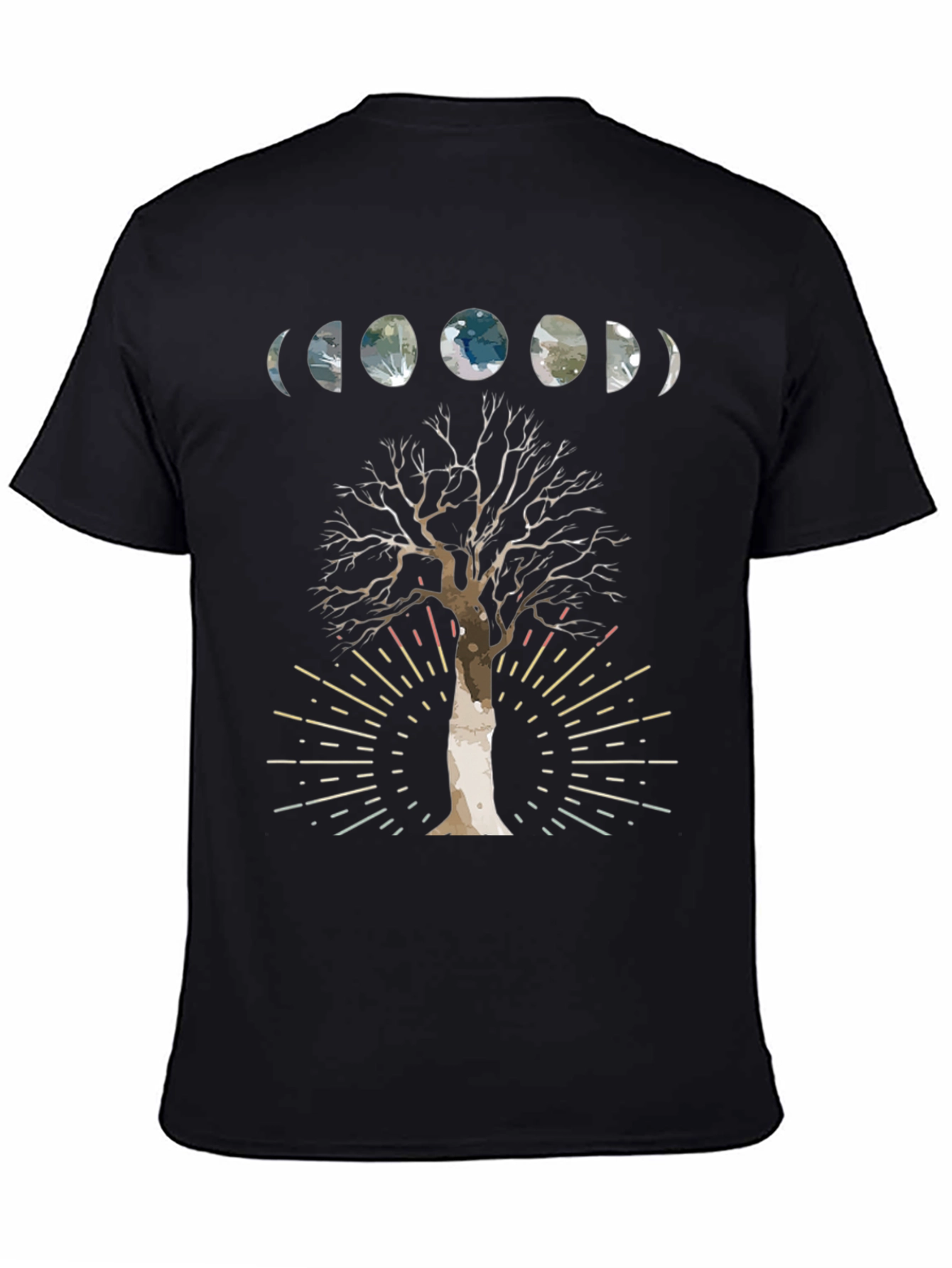 Moon Phase Tree Graphic Tee