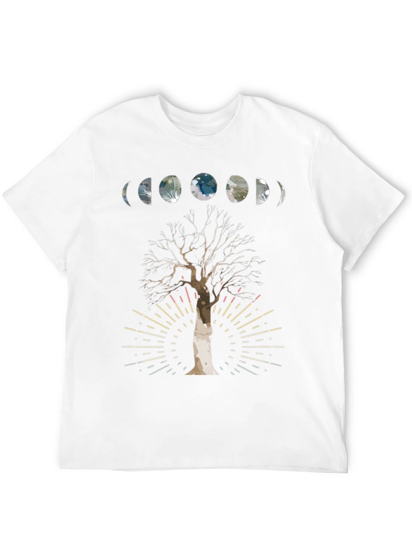 Moon Phase Tree Graphic Tee
