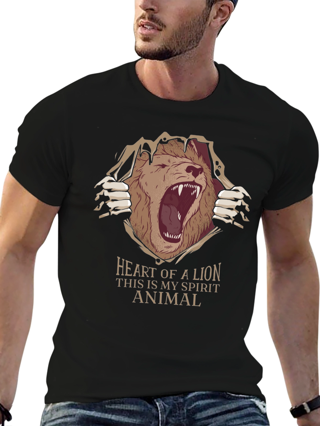Heart of a Lion Graphic T-Shirt