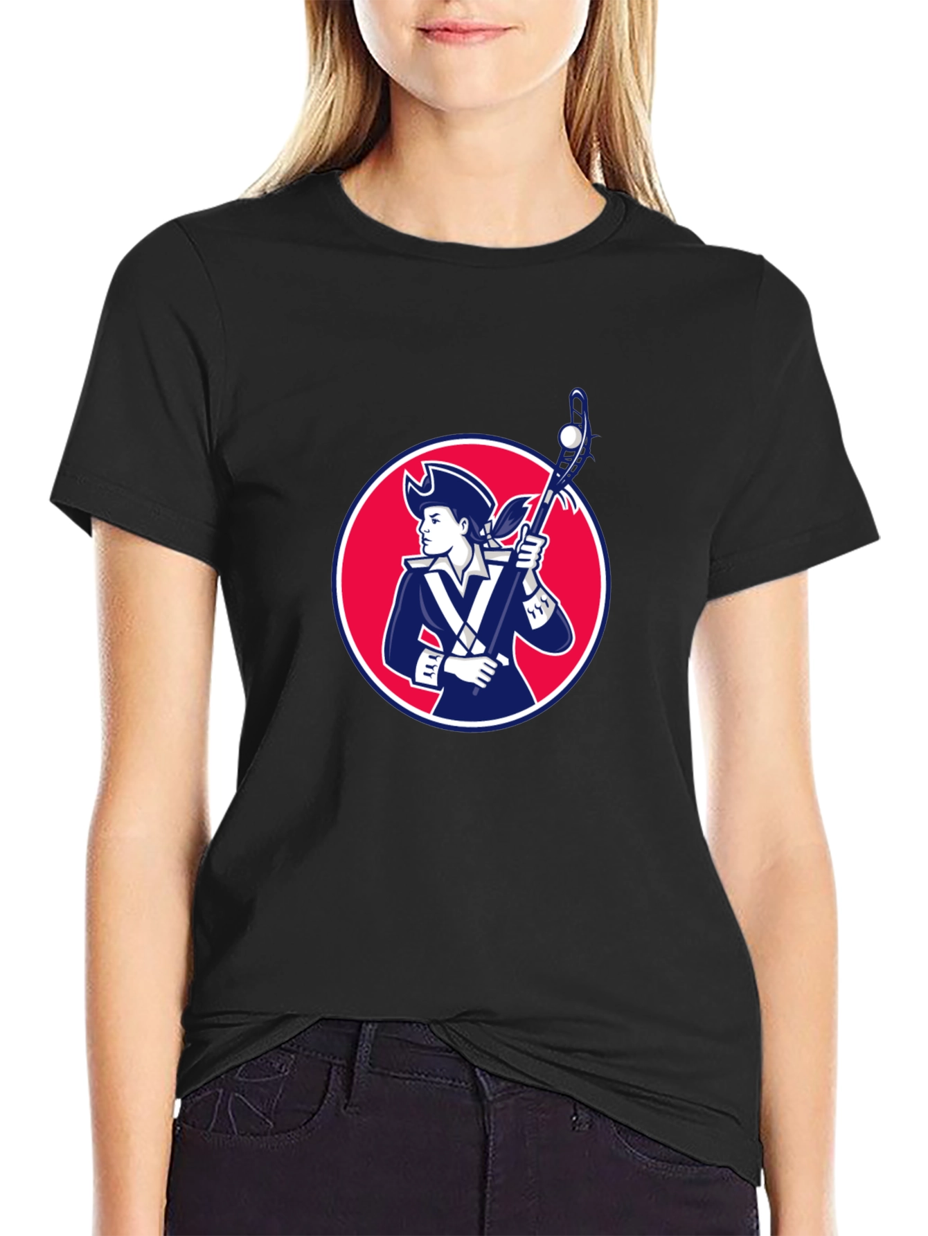 Patriot Lacrosse T-Shirt - Stylish Patriotic Tee