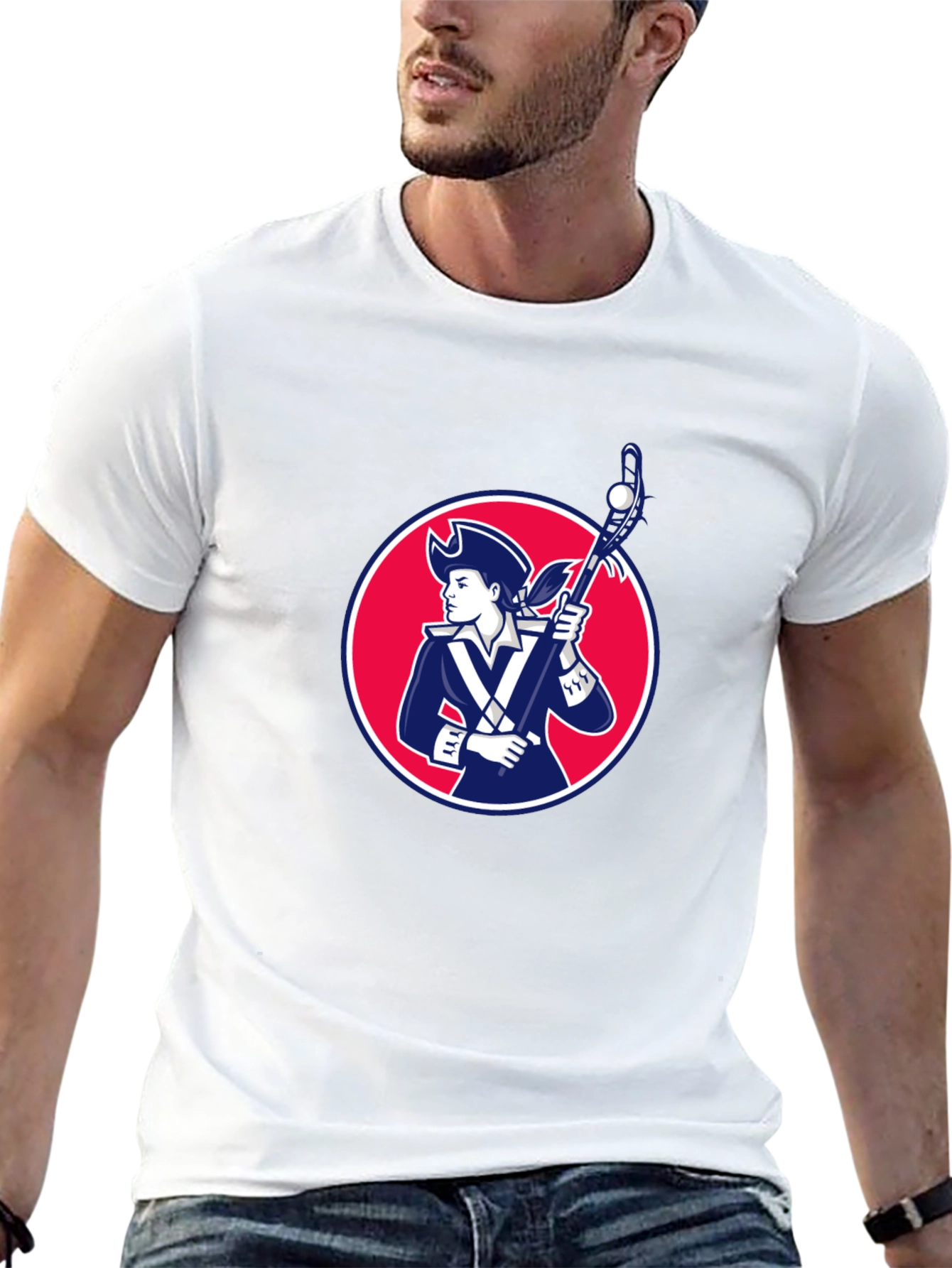 Patriot Lacrosse T-Shirt - Stylish Patriotic Tee
