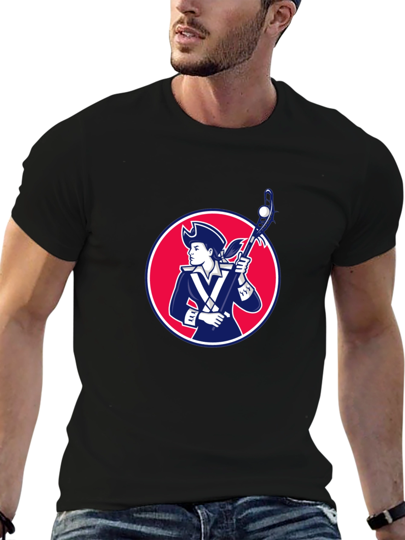 Patriot Lacrosse T-Shirt - Stylish Patriotic Tee