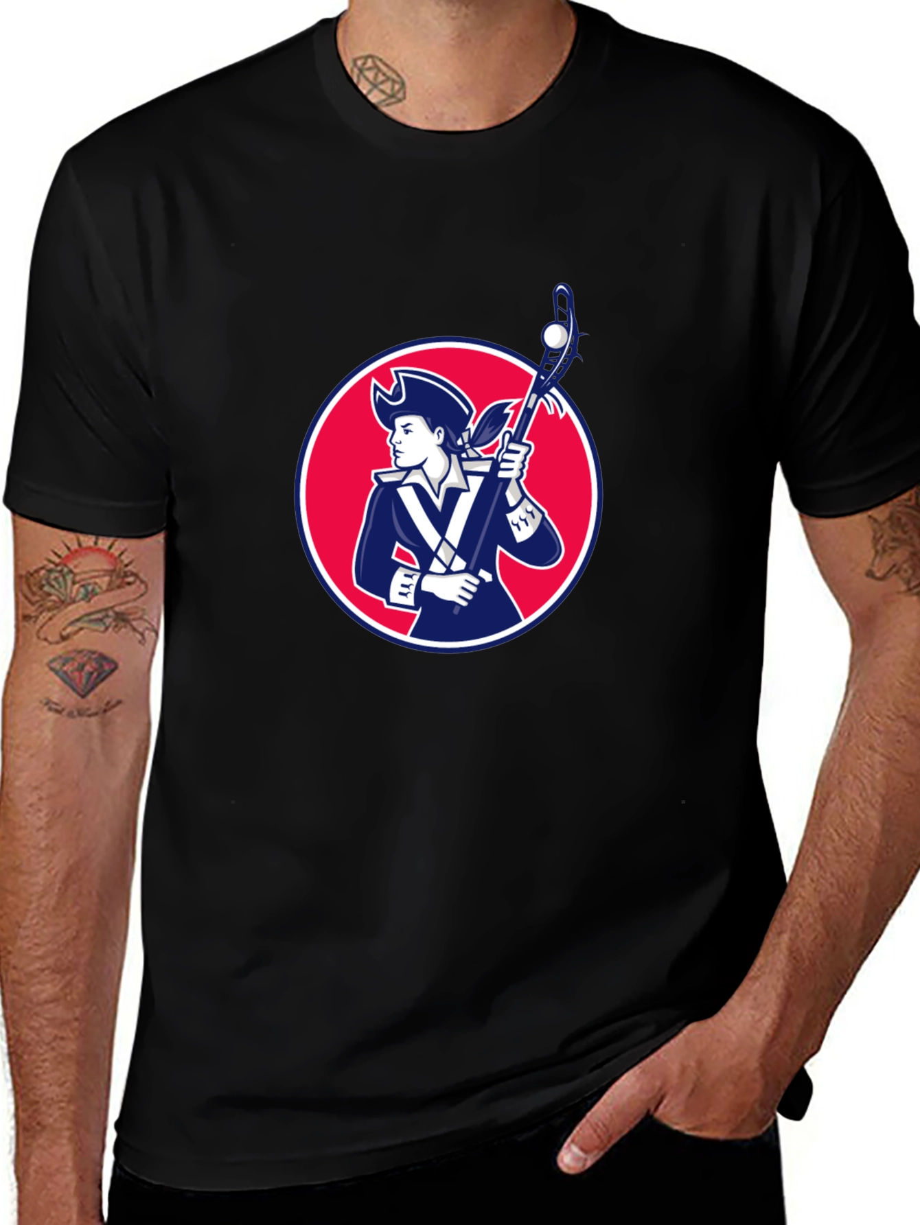 Patriot Lacrosse T-Shirt - Stylish Patriotic Tee