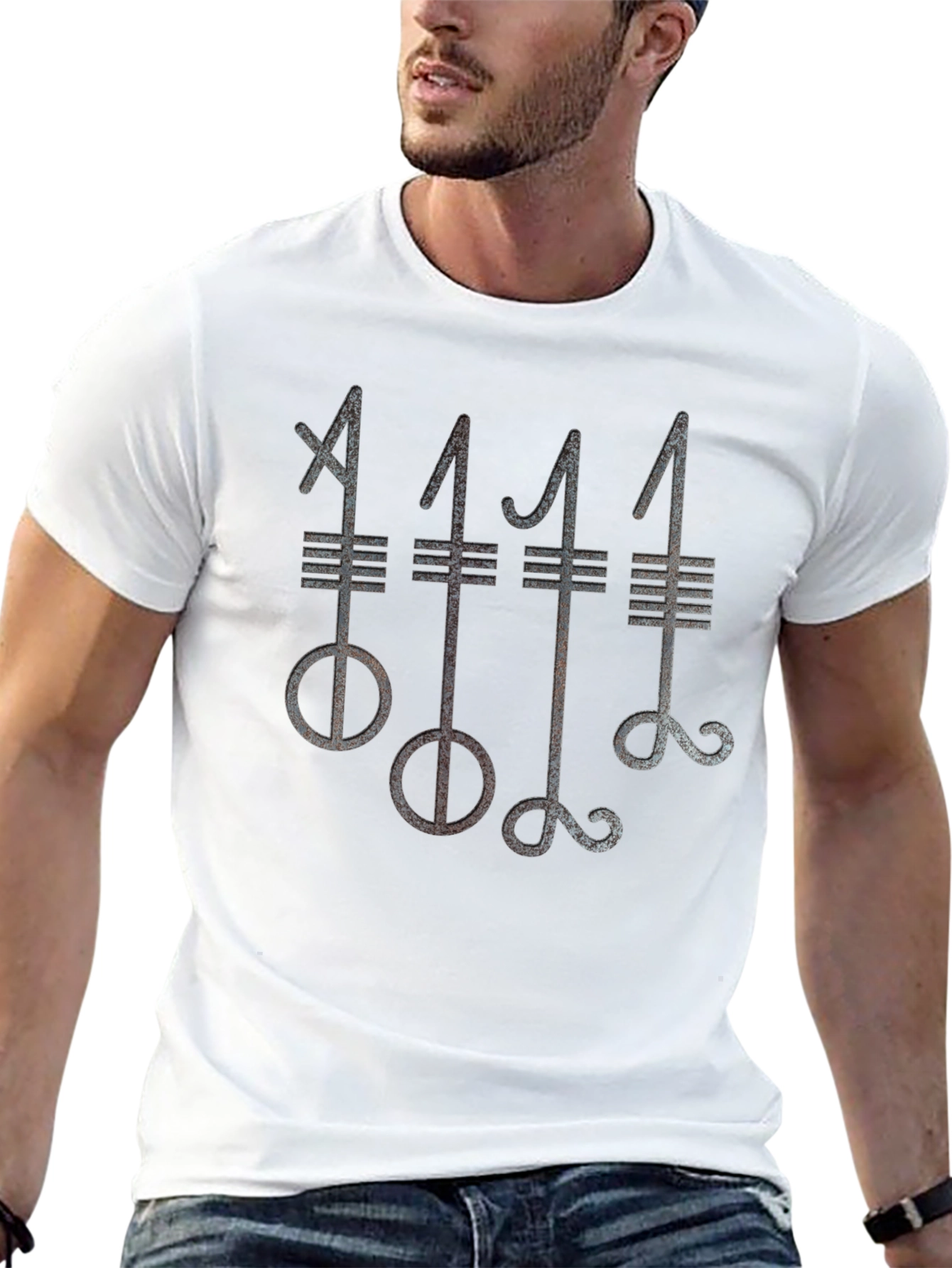 Mystic Symbol Graphic Tee - Soft Cotton Blend T-Shirt