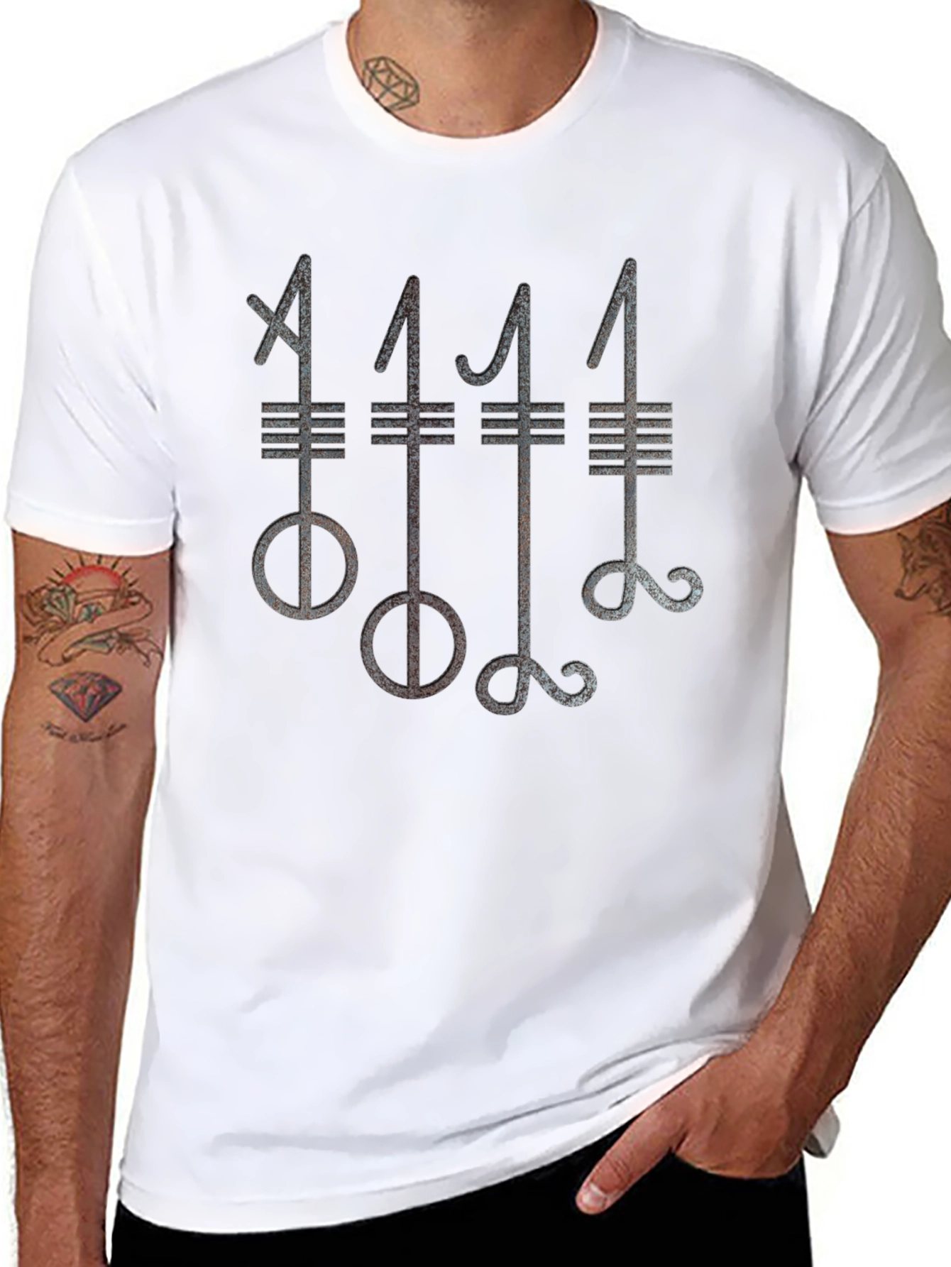 Mystic Symbol Graphic Tee - Soft Cotton Blend T-Shirt