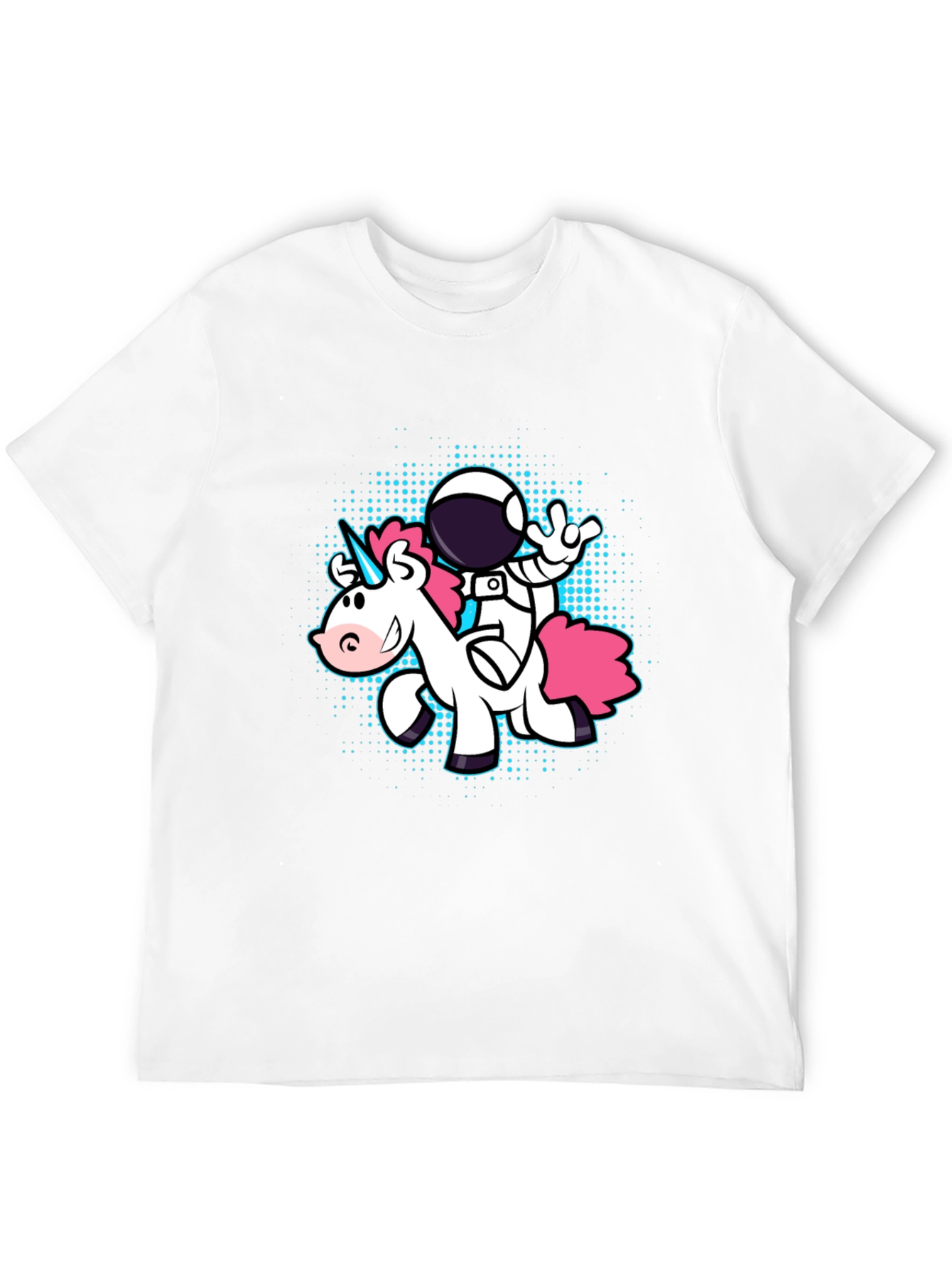 Astronaut Unicorn Graphic Tee - Black