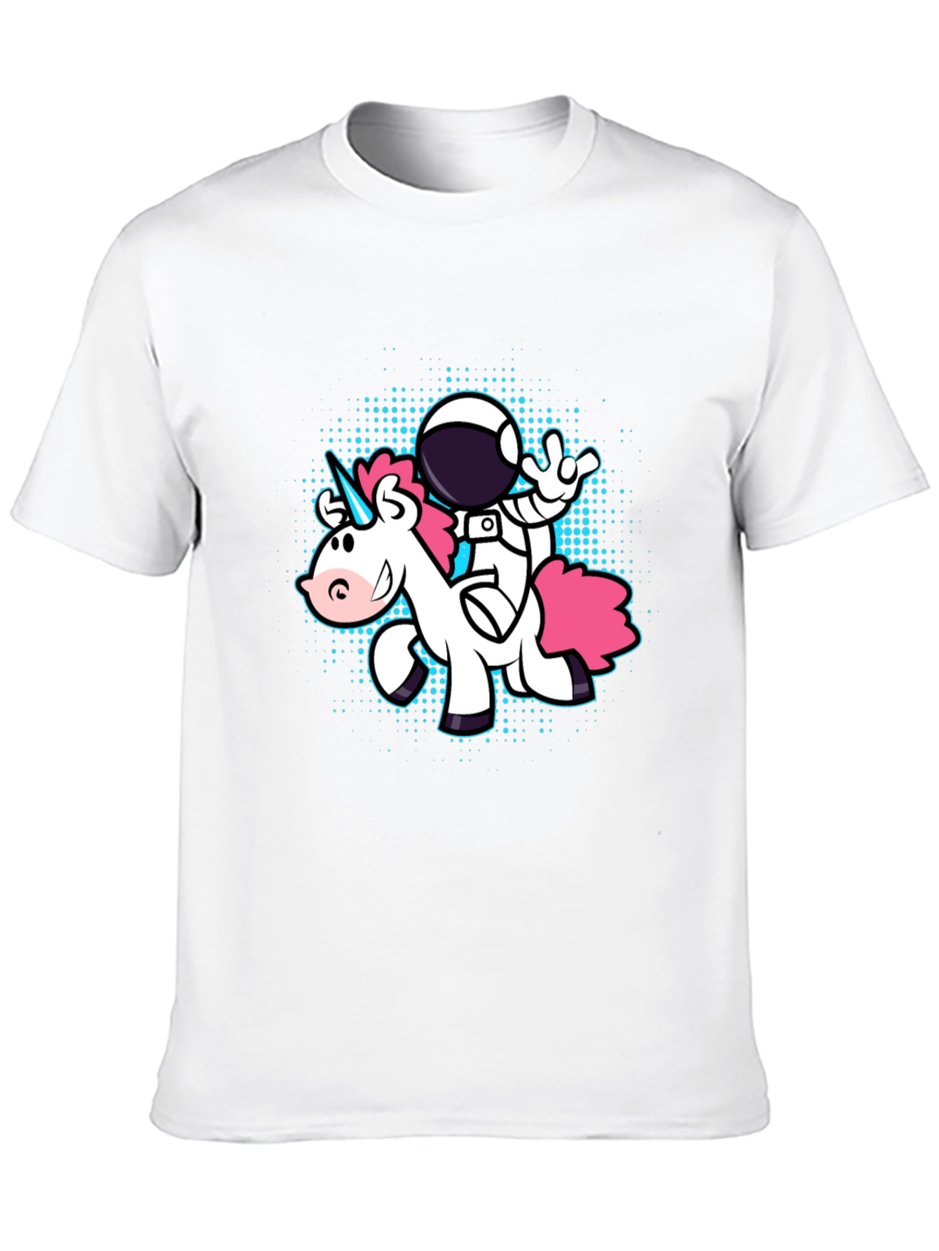 Astronaut Unicorn Graphic Tee - Black