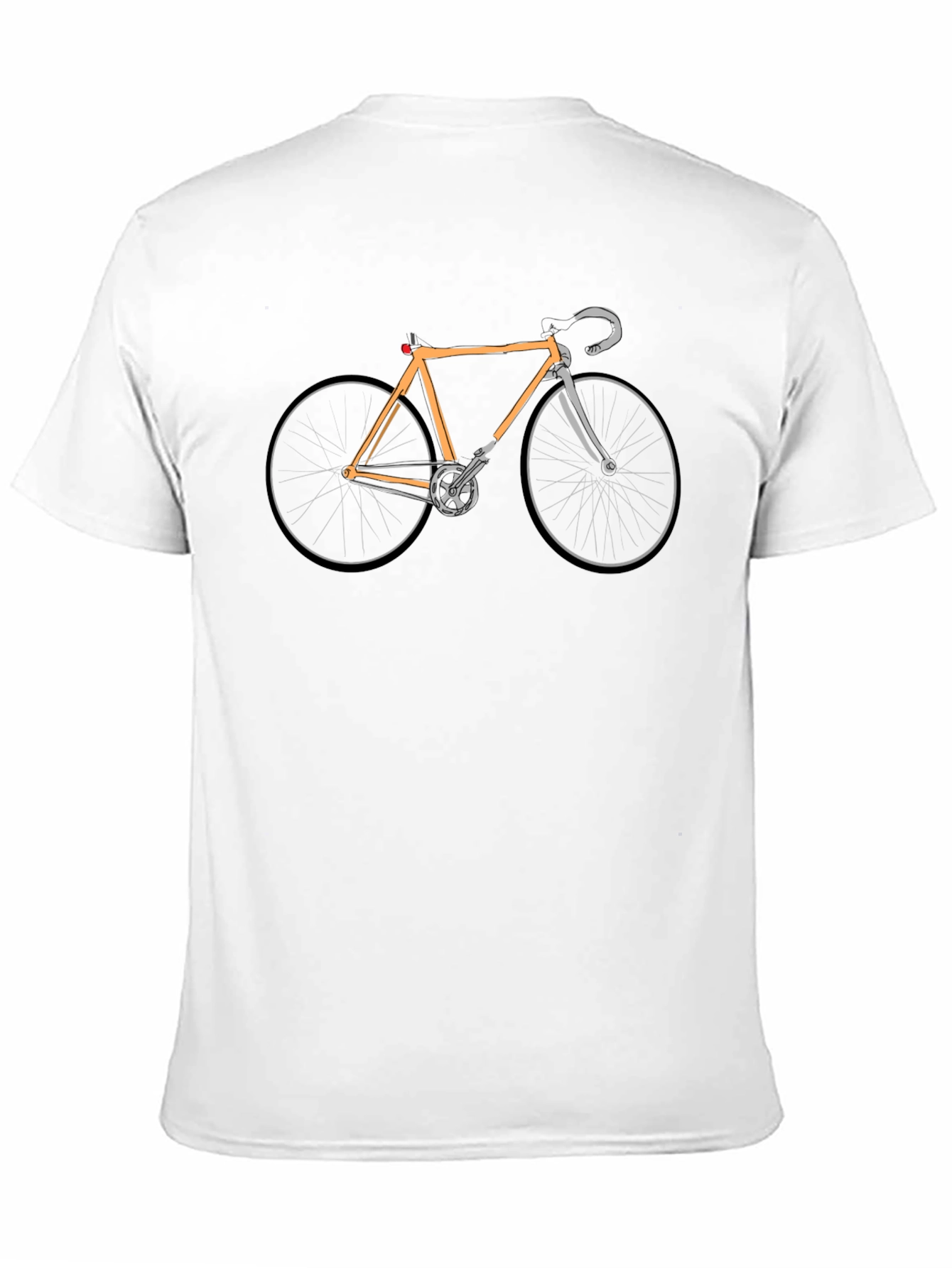Classic Bike Graphic Tee - Black Cotton Bicycle Shirt