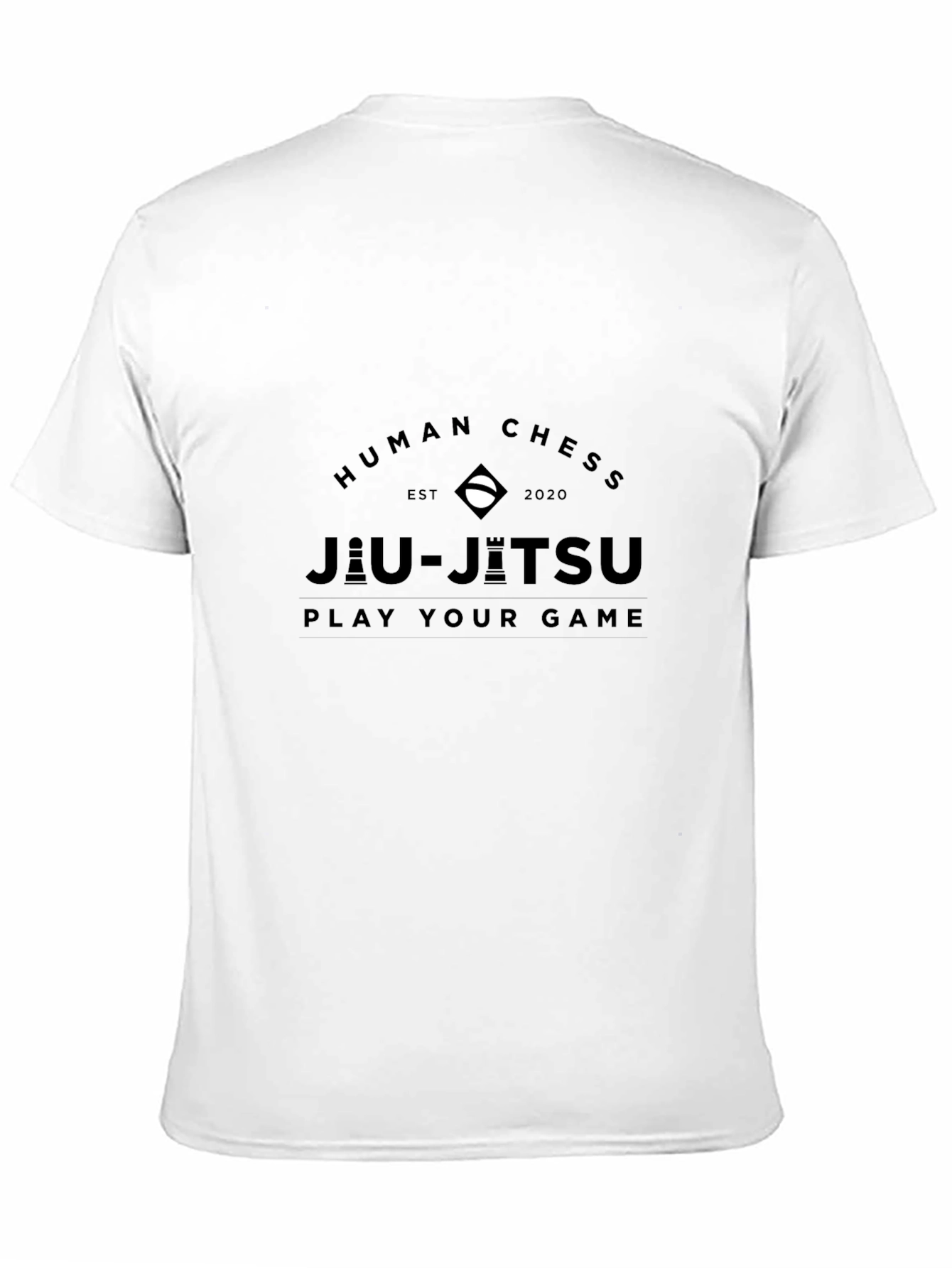 Human Chess Jiu-Jitsu Black T-Shirt