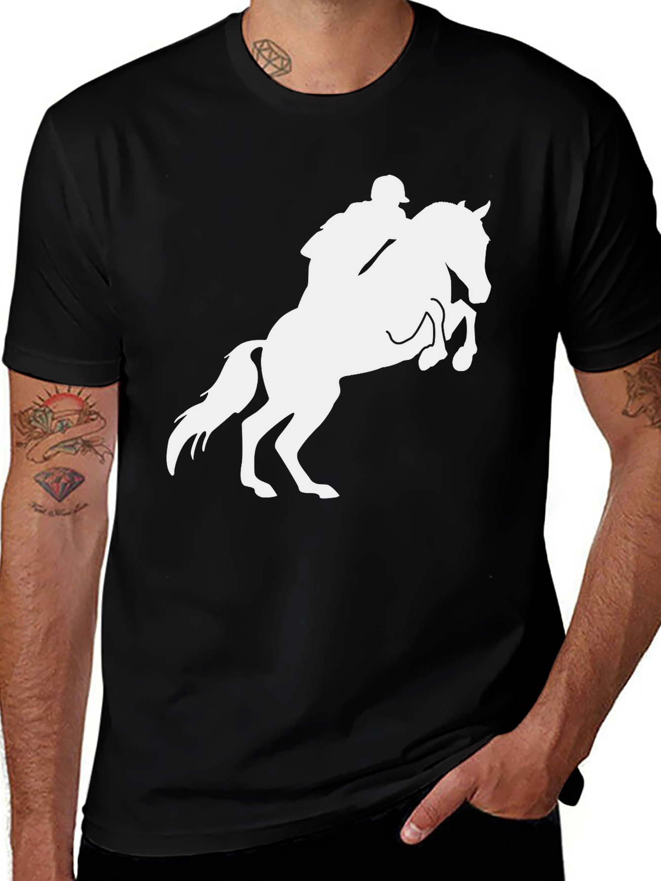 Equestrian Horse Rider Graphic Tee