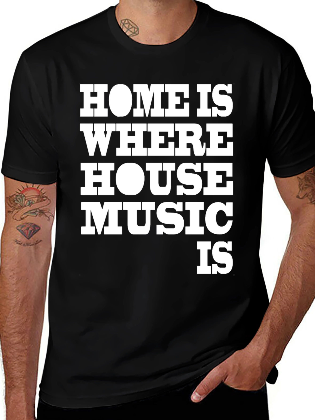 Home is Where House Music Is Graphic T-Shirt