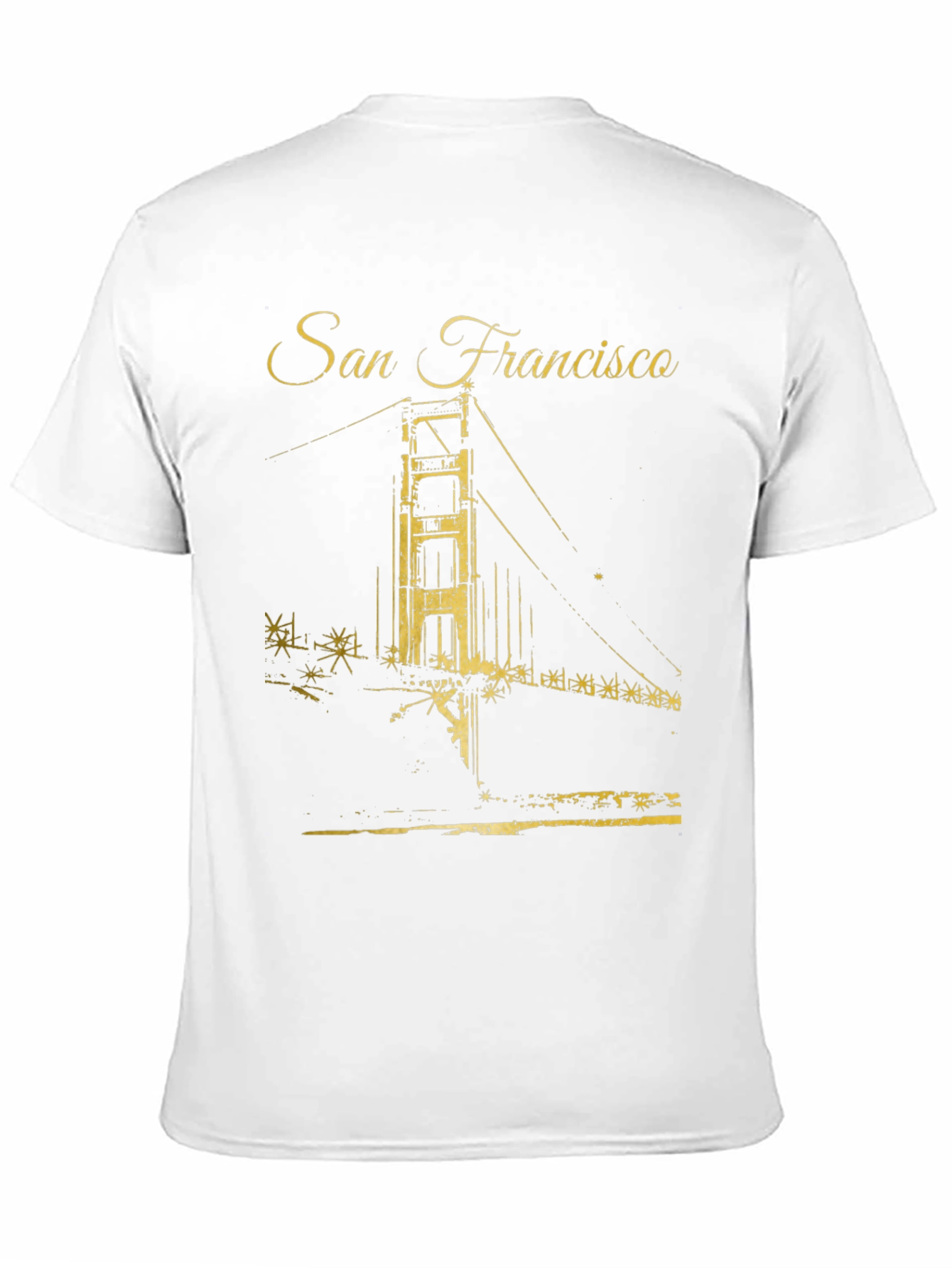 San Francisco Bridge Graphic Black T-Shirt