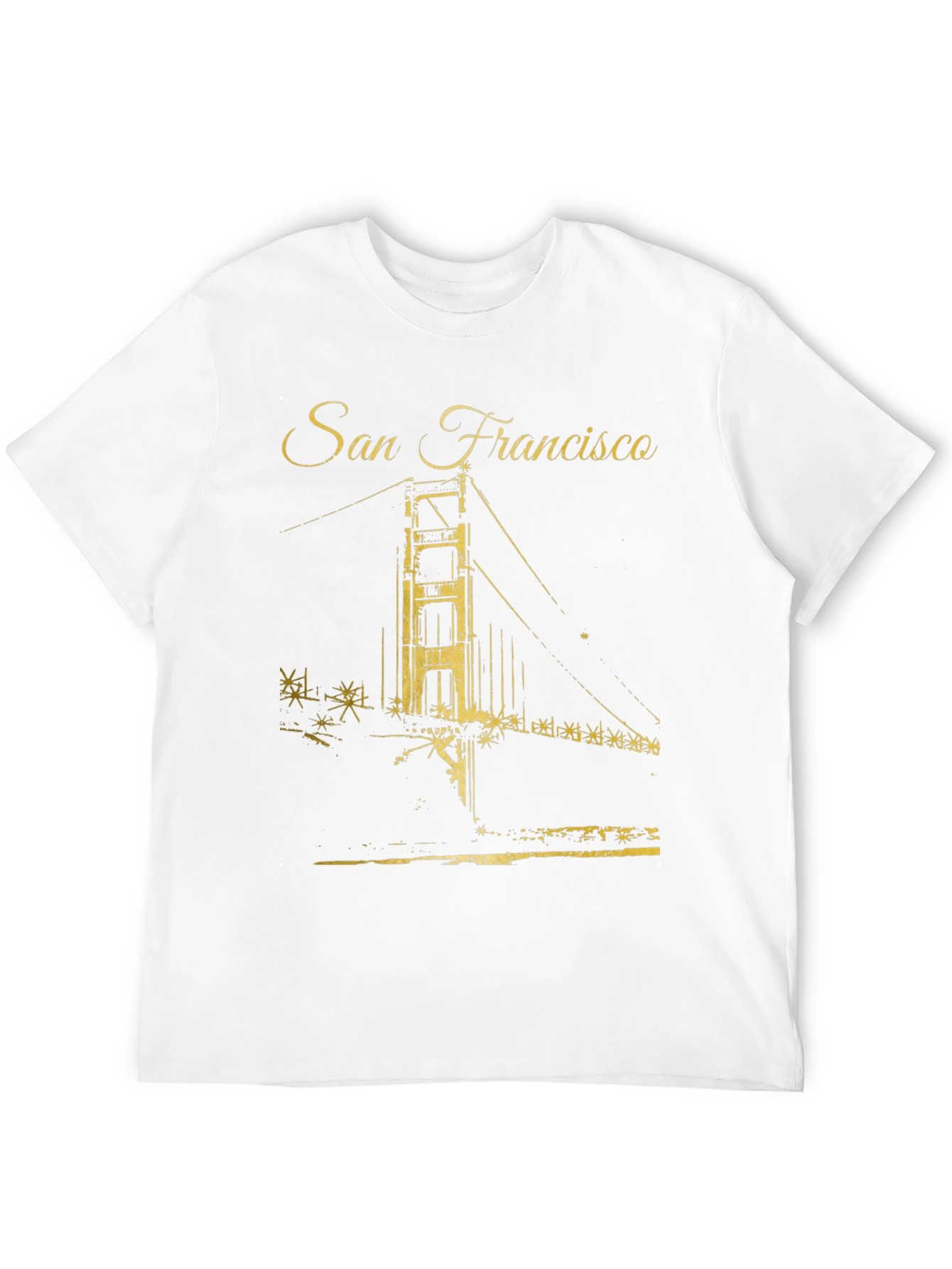 San Francisco Bridge Graphic Black T-Shirt