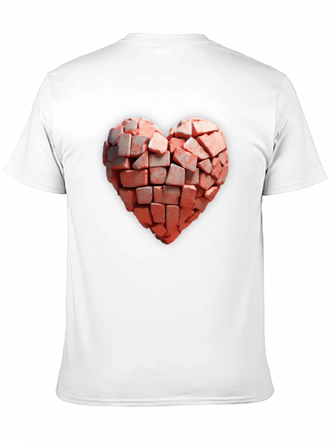 Brick Heart Graphic Black T-Shirt