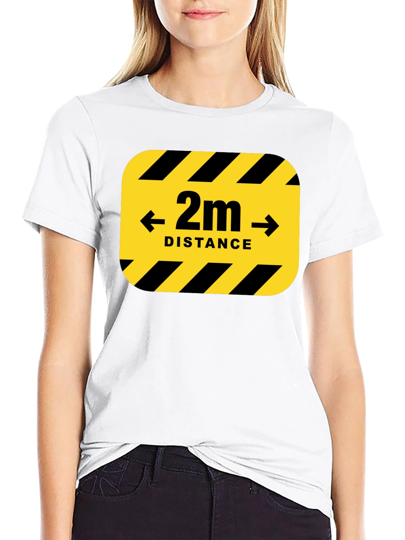 2m Distance Safety T-Shirt - Stay Safe!
