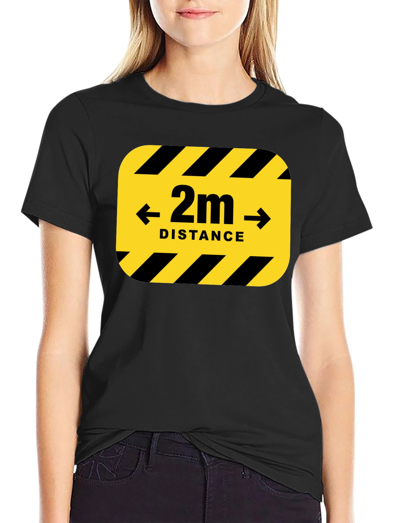 2m Distance Safety T-Shirt - Stay Safe!