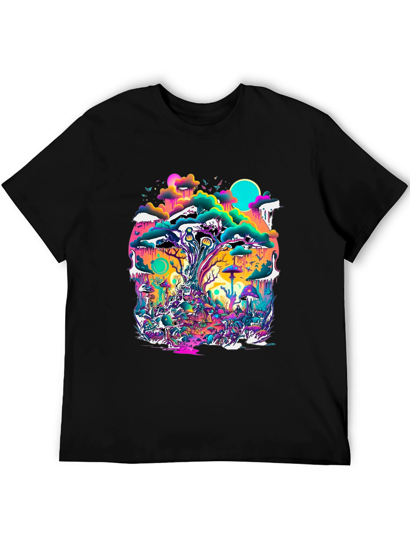Psychedelic Forest T-Shirt - Vivid Graphic Tee