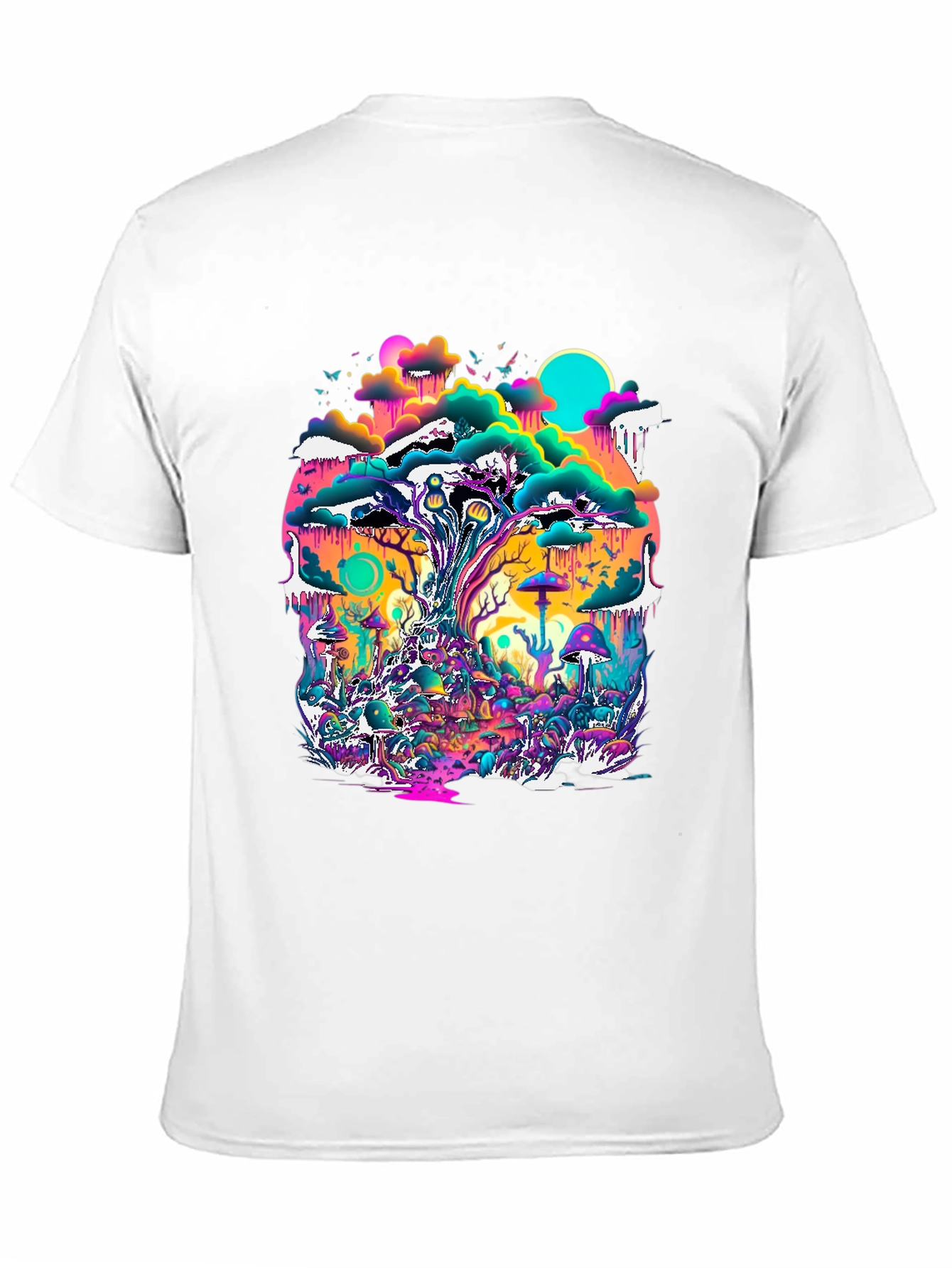 Psychedelic Forest T-Shirt - Vivid Graphic Tee