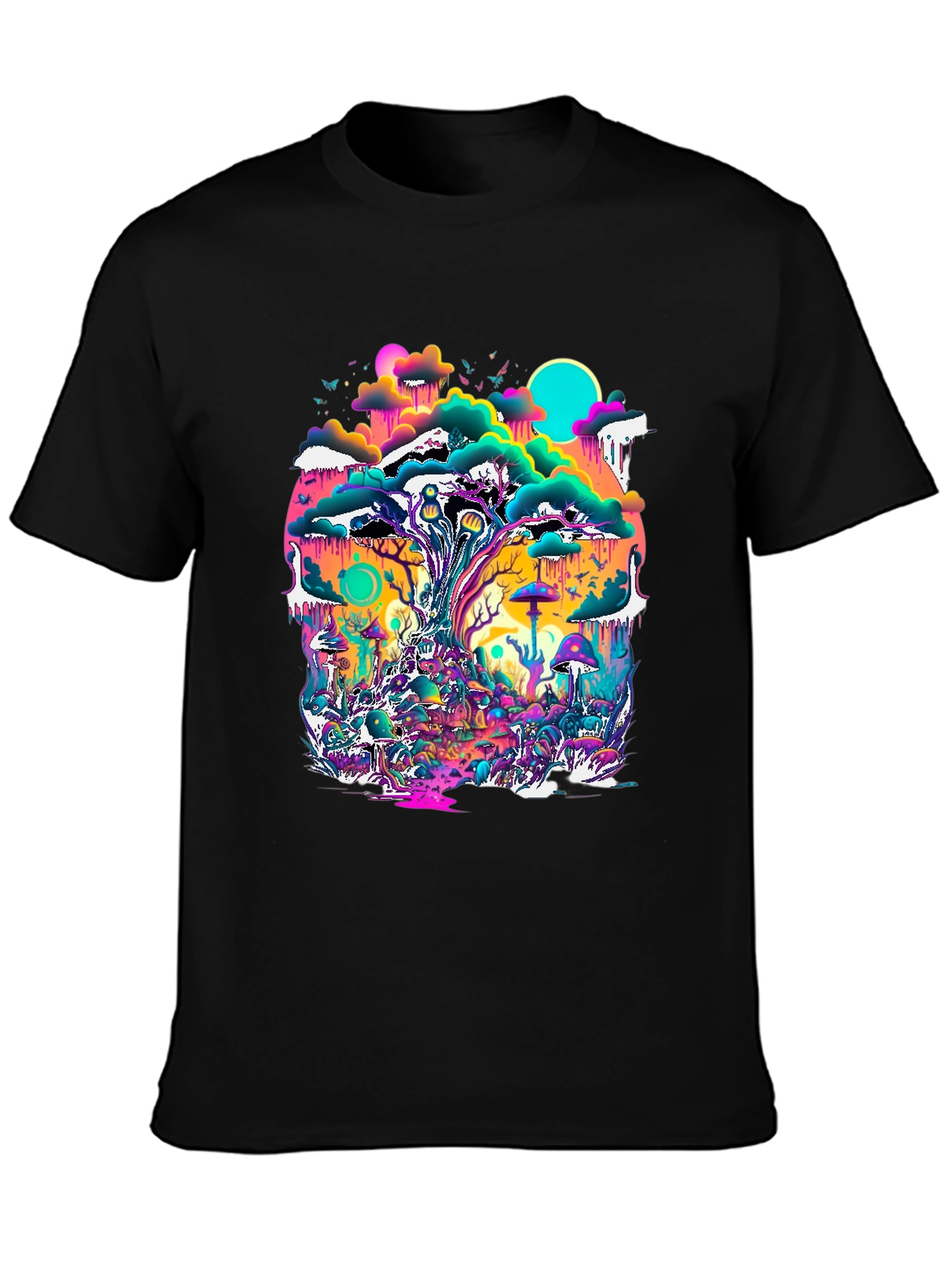 Psychedelic Forest T-Shirt - Vivid Graphic Tee