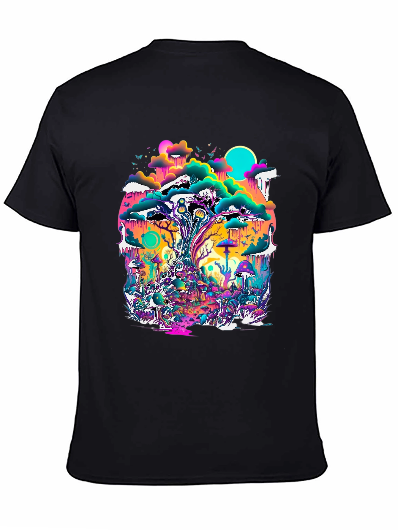 Psychedelic Forest T-Shirt - Vivid Graphic Tee