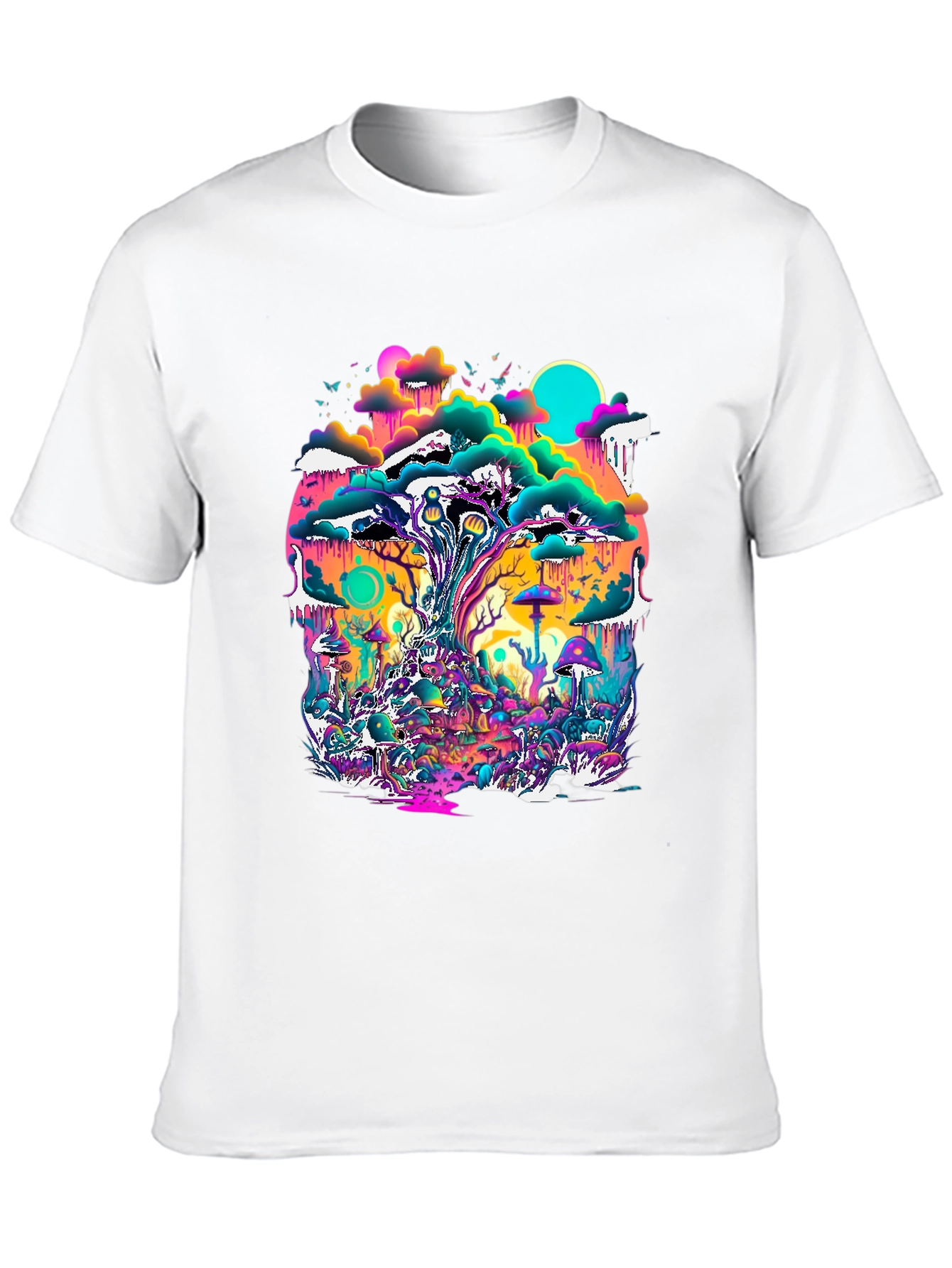 Psychedelic Forest T-Shirt - Vivid Graphic Tee