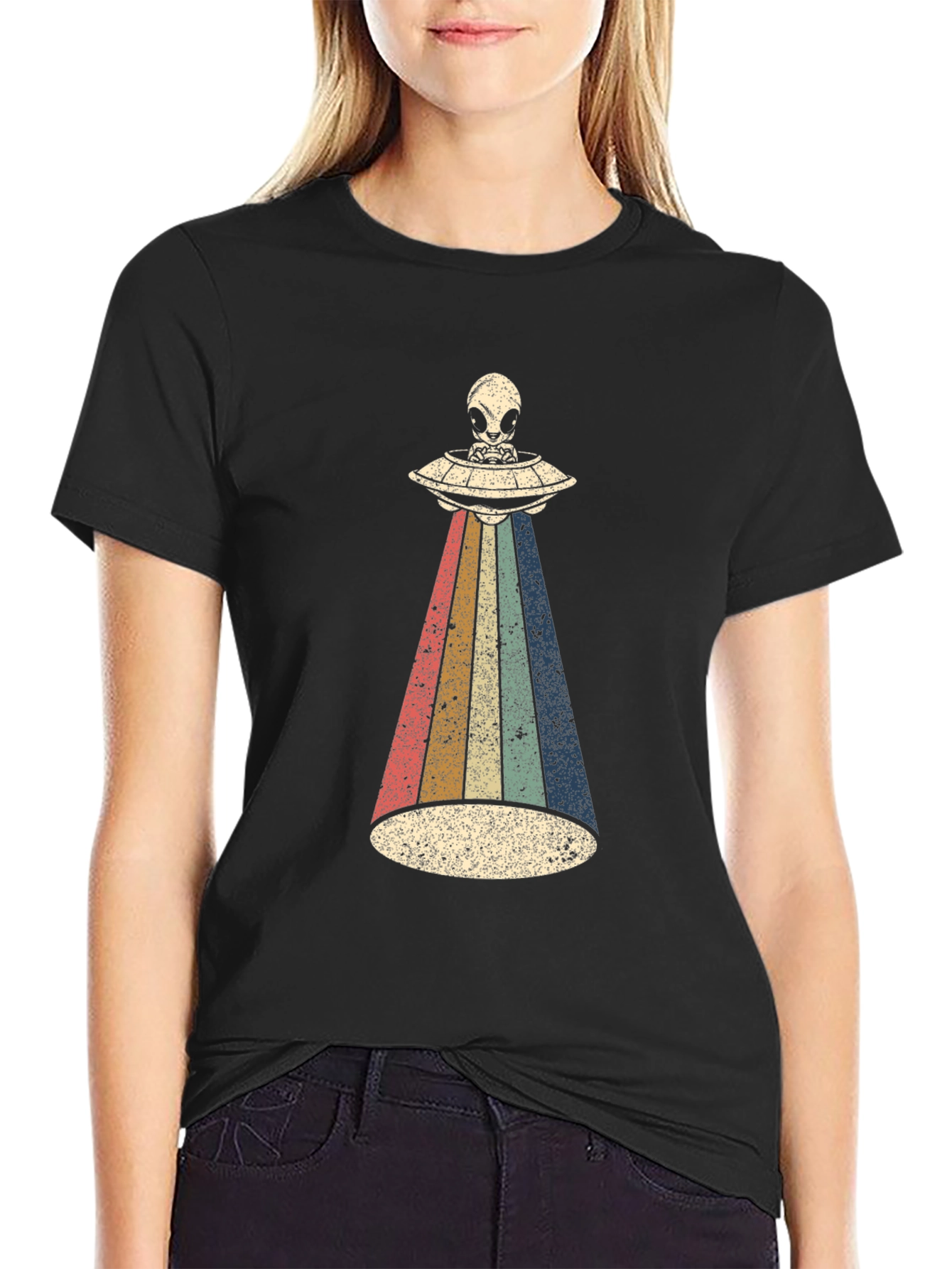 Retro Alien UFO T-Shirt