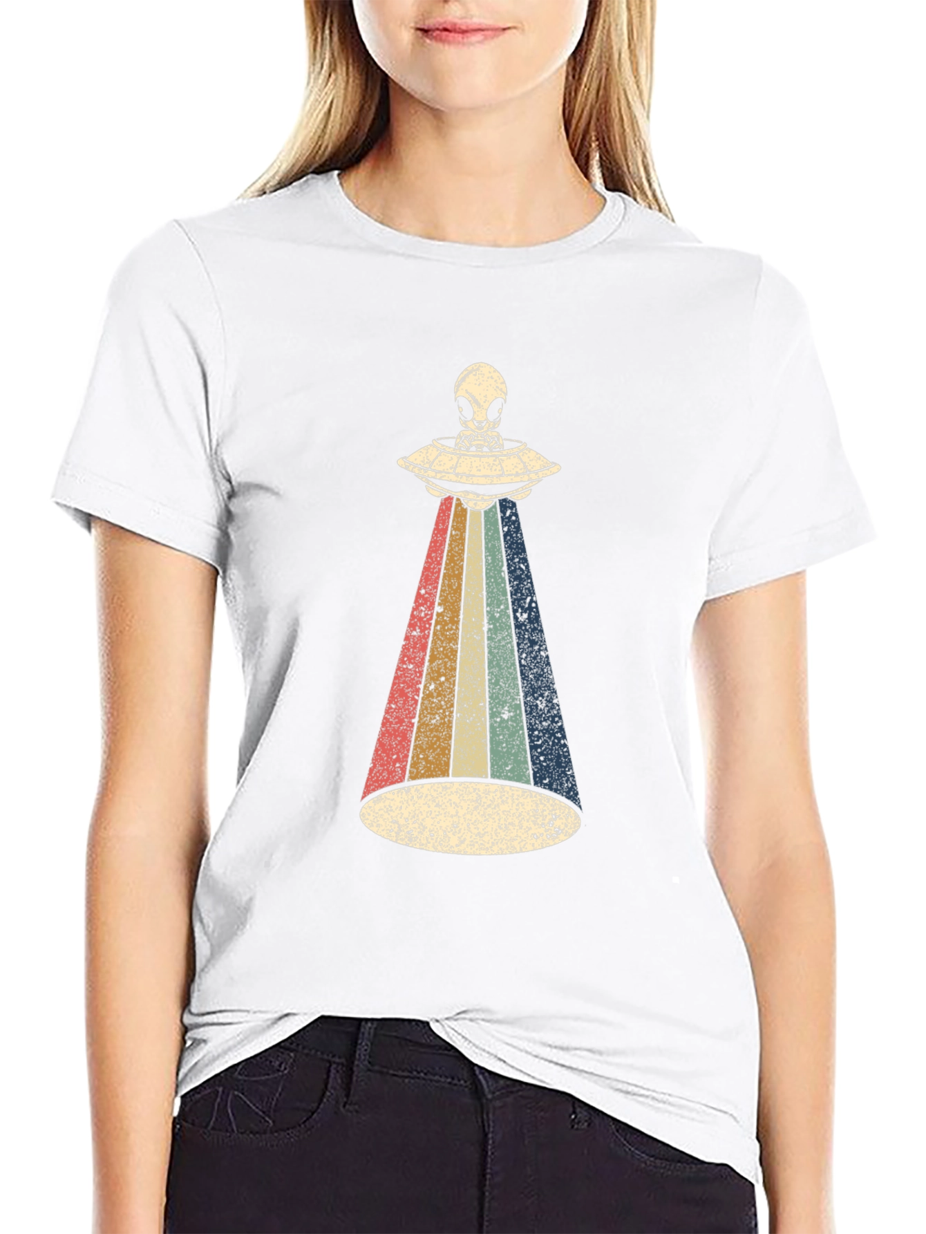 Retro Alien UFO T-Shirt