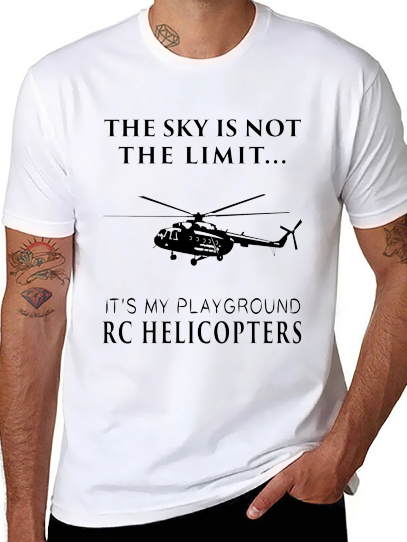 Sky Is Not The Limit RC Helicopters T-Shirt