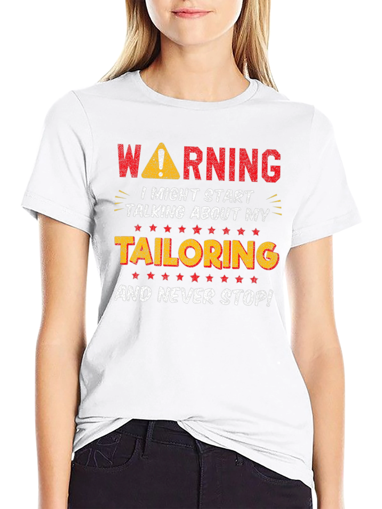Warning Tailoring T-Shirt - Funny Tailor Gift