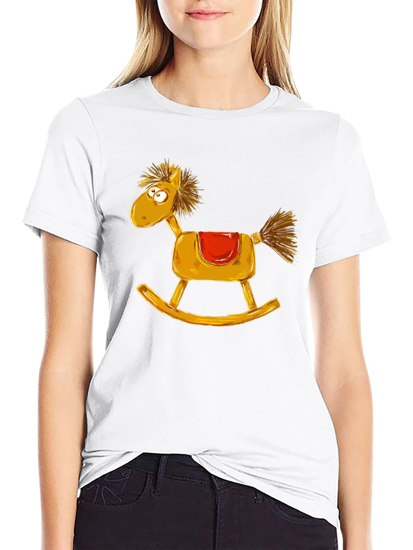 Rocking Horse Graphic Tee - Quirky Style