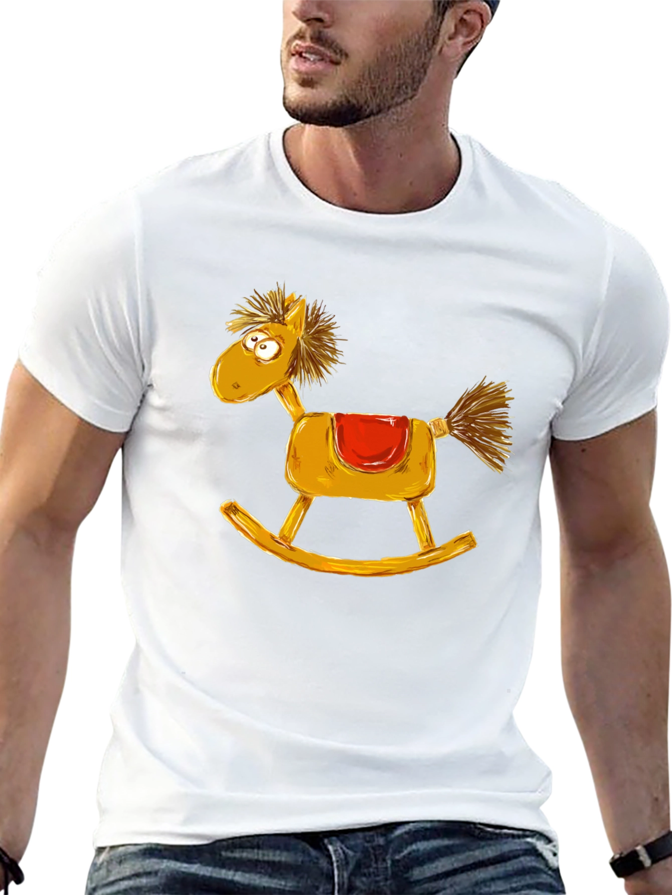 Rocking Horse Graphic Tee - Quirky Style