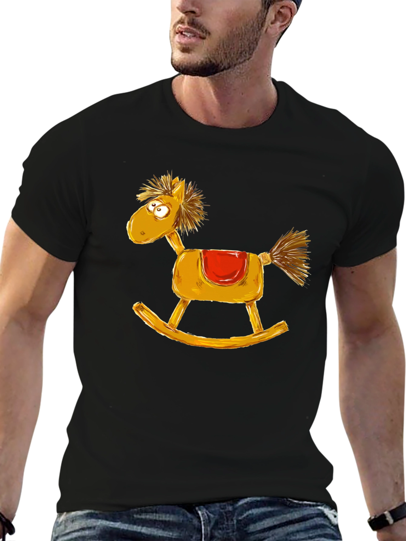 Rocking Horse Graphic Tee - Quirky Style